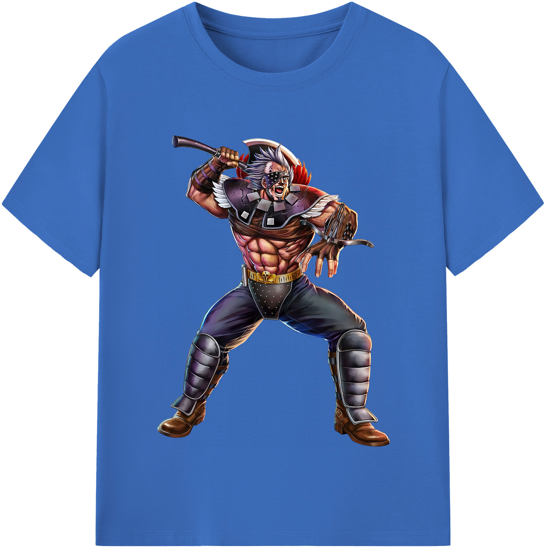 （画像用） 北斗の拳 Fist of the North Star 綿100％半袖Tシャツ（フロントプリント）
