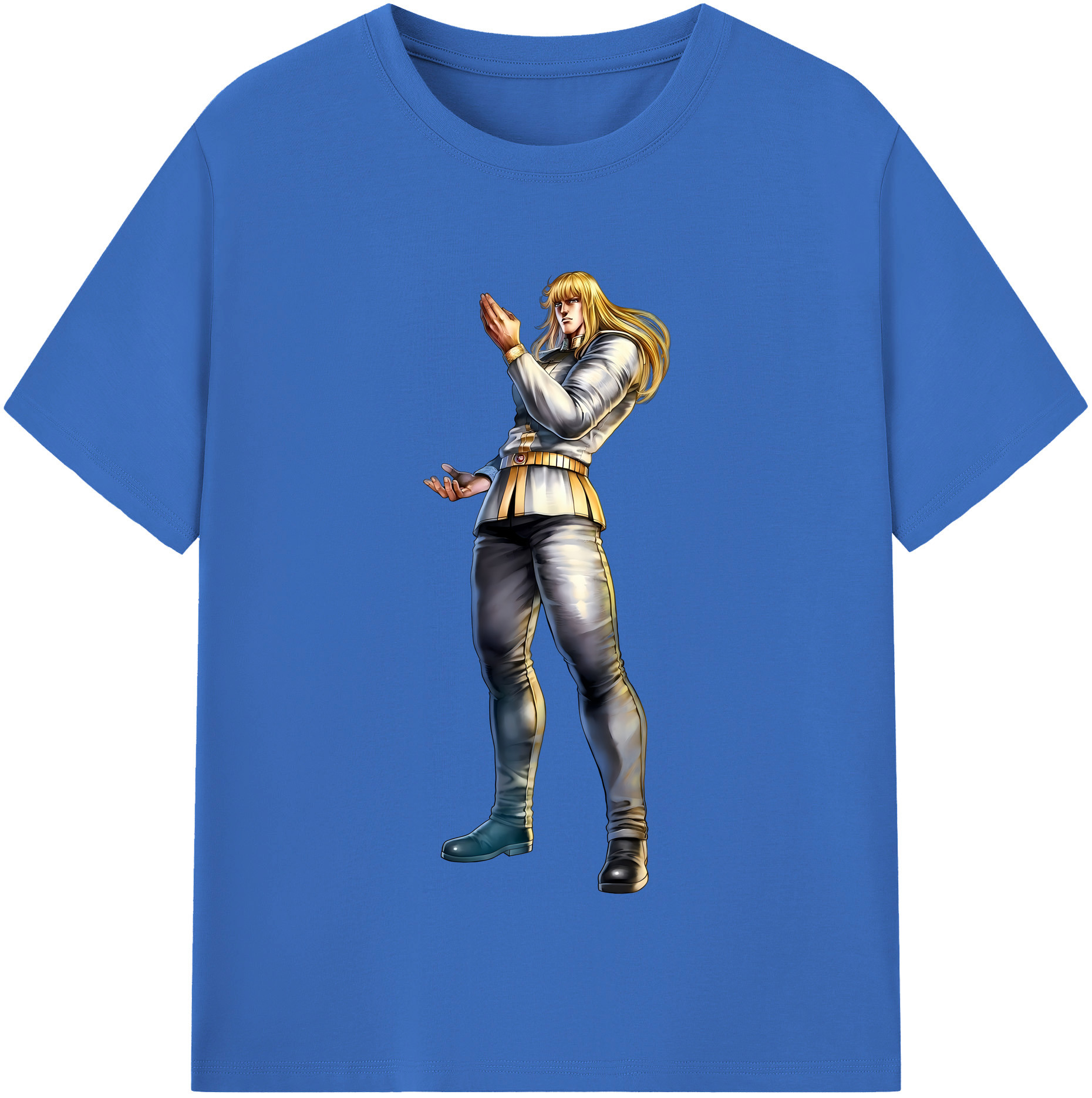 （画像用） 北斗の拳 Fist of the North Star 綿100％半袖Tシャツ（フロントプリント）