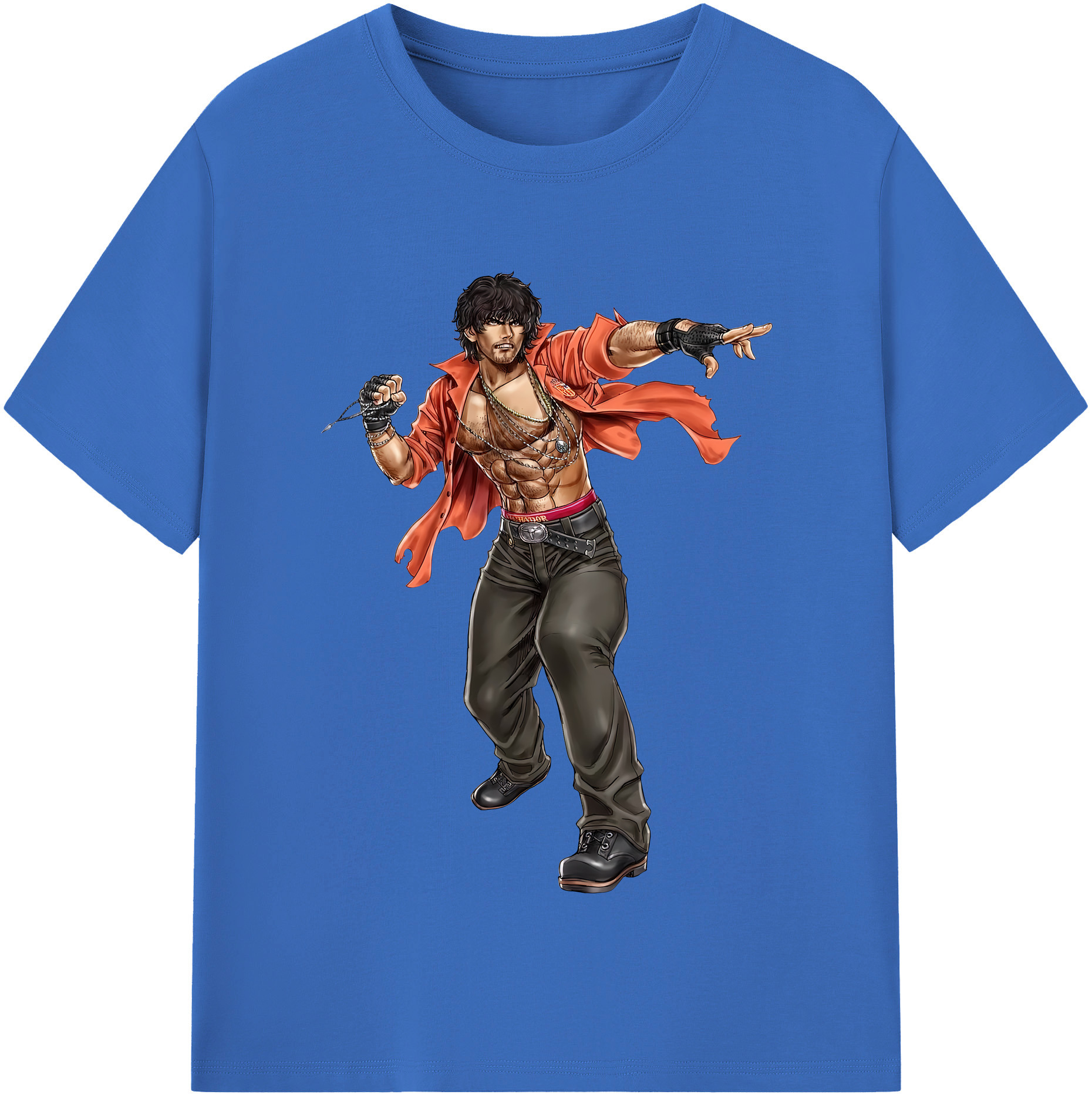 （画像用） 北斗の拳 Fist of the North Star 綿100％半袖Tシャツ（フロントプリント）