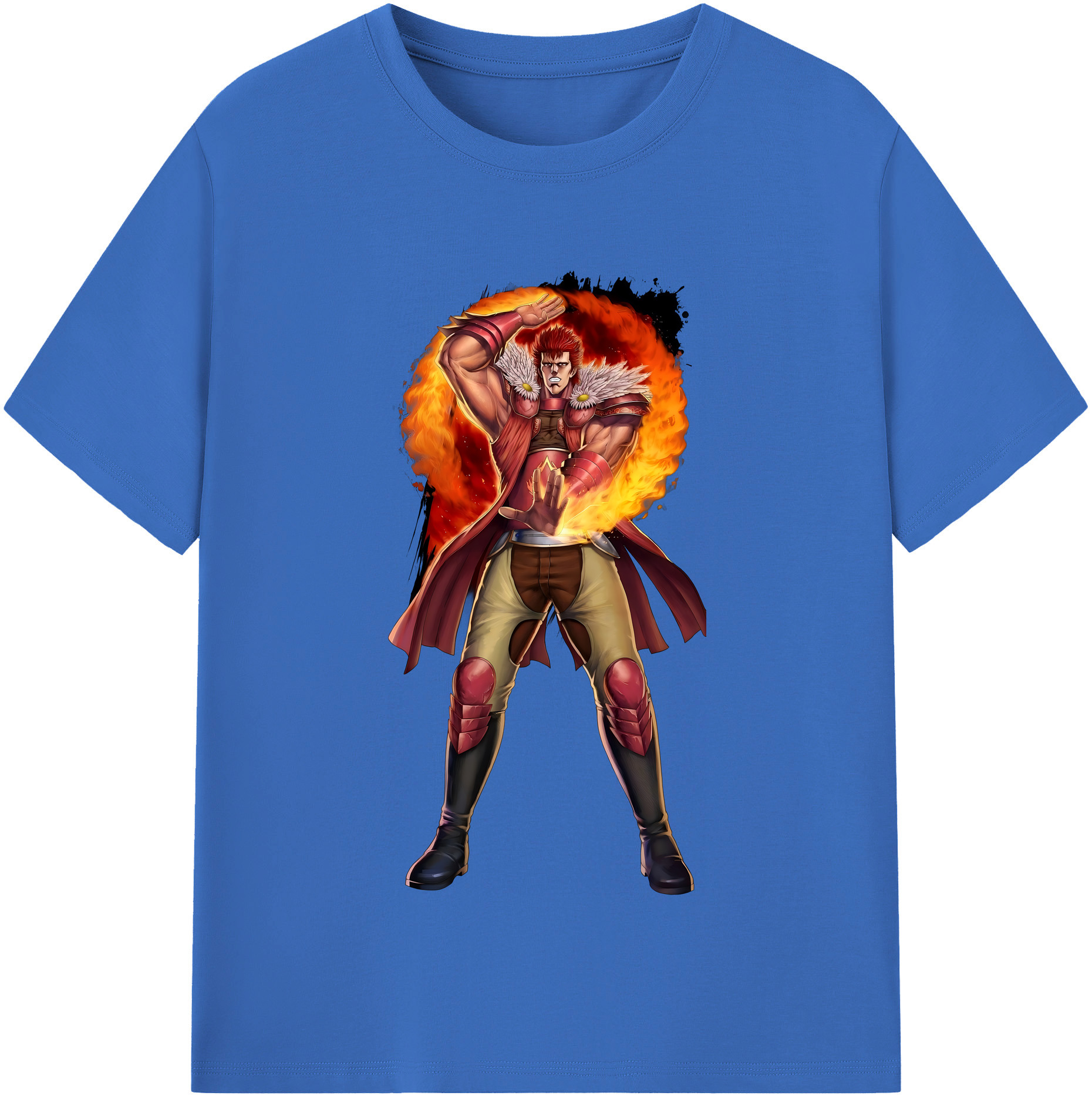 （画像用） 北斗の拳 Fist of the North Star 綿100％半袖Tシャツ（フロントプリント）