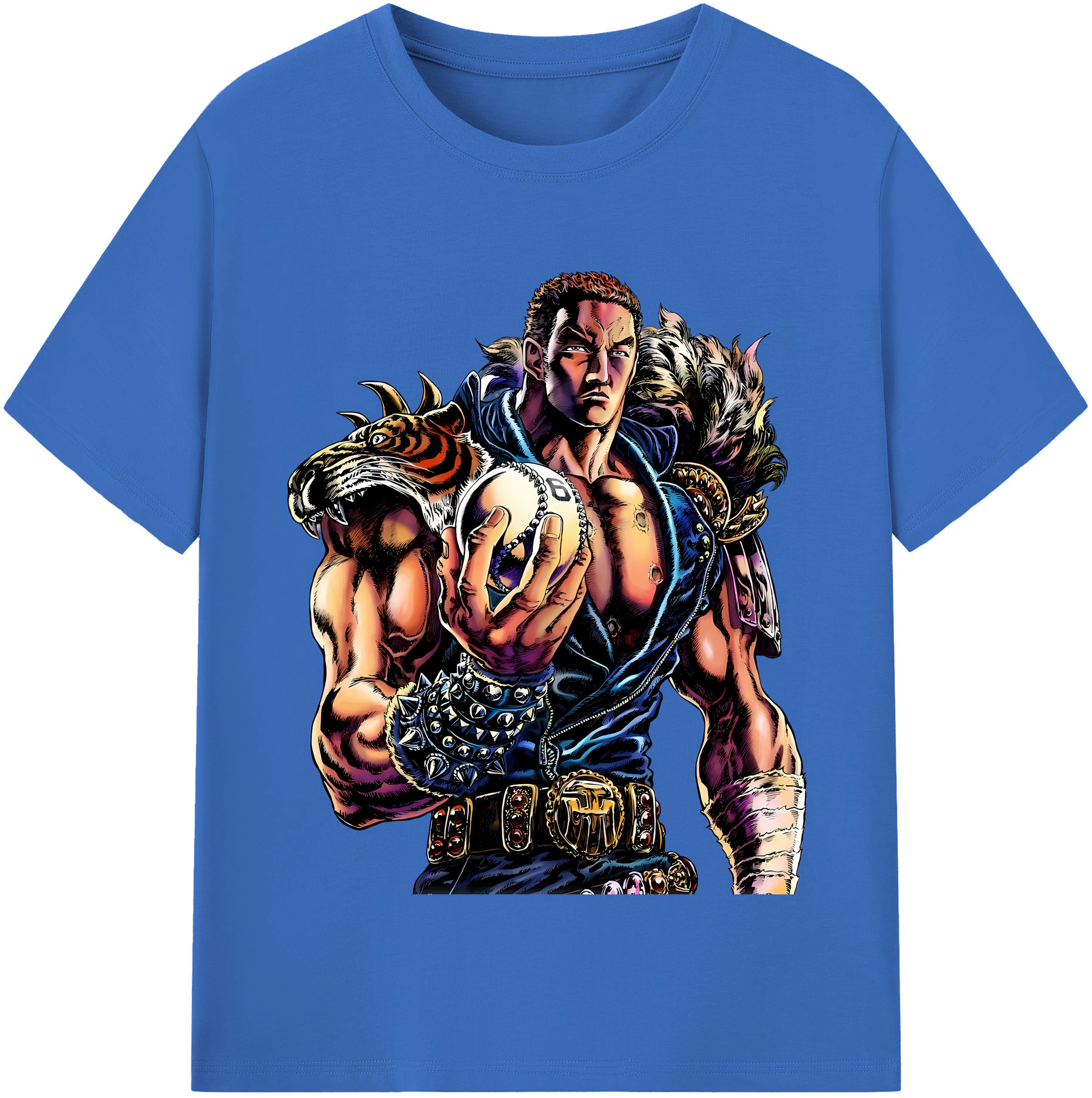 （画像用） 北斗の拳 Fist of the North Star 綿100％半袖Tシャツ（フロントプリント）