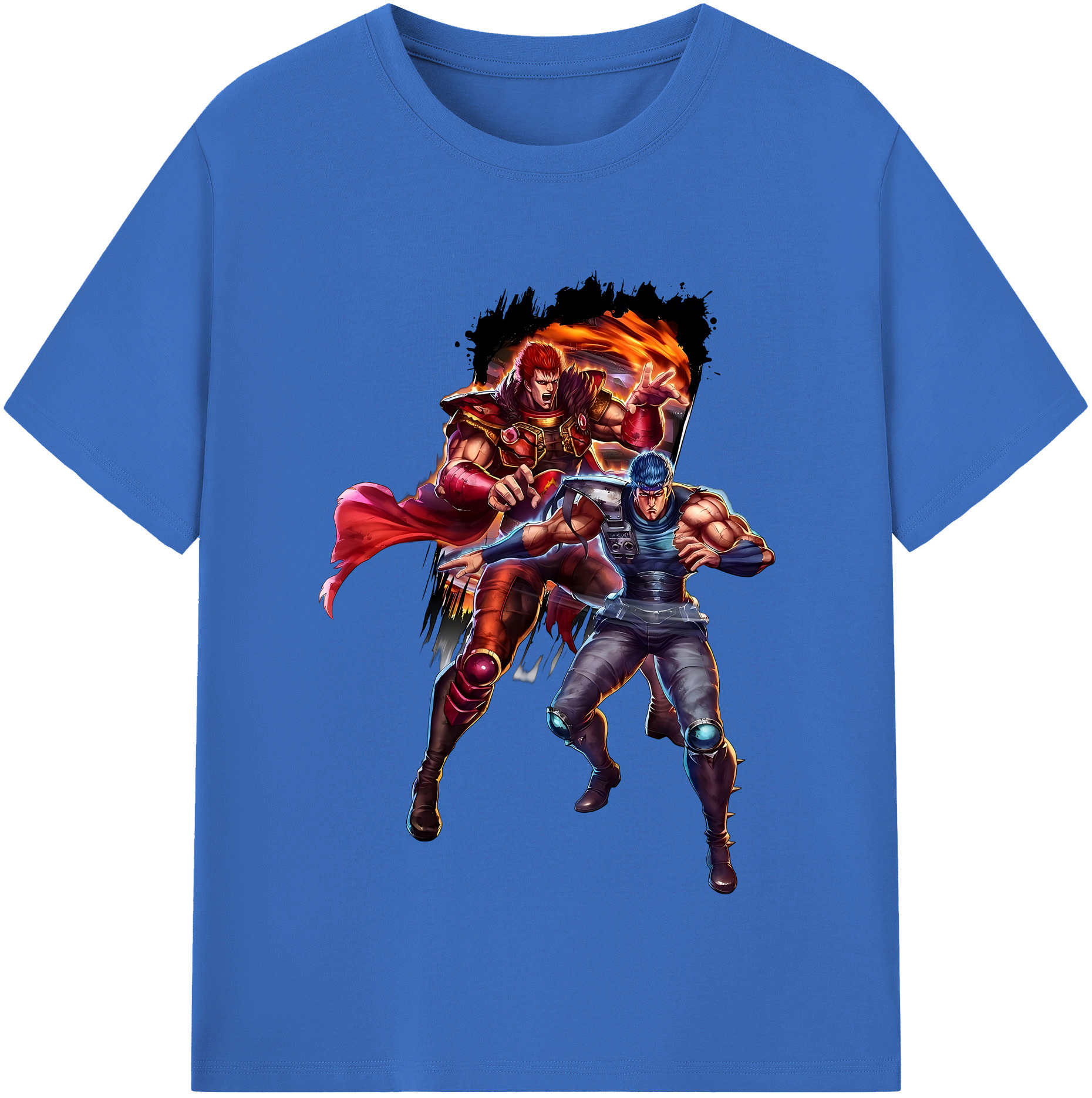 （画像用） 北斗の拳 Fist of the North Star 綿100％半袖Tシャツ（フロントプリント）