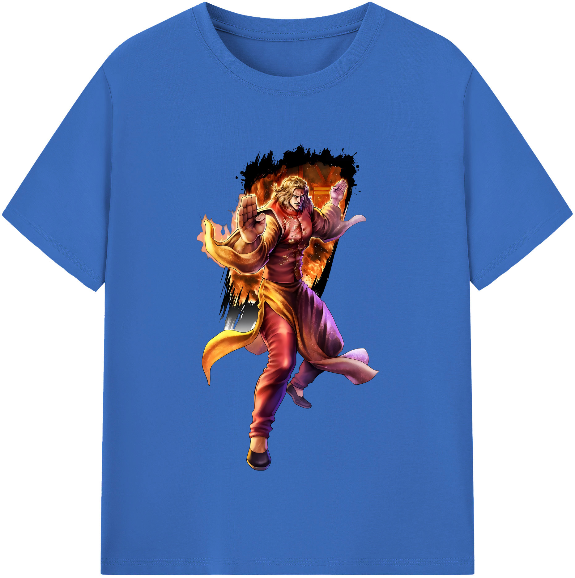 （画像用） 北斗の拳 Fist of the North Star 綿100％半袖Tシャツ（フロントプリント）