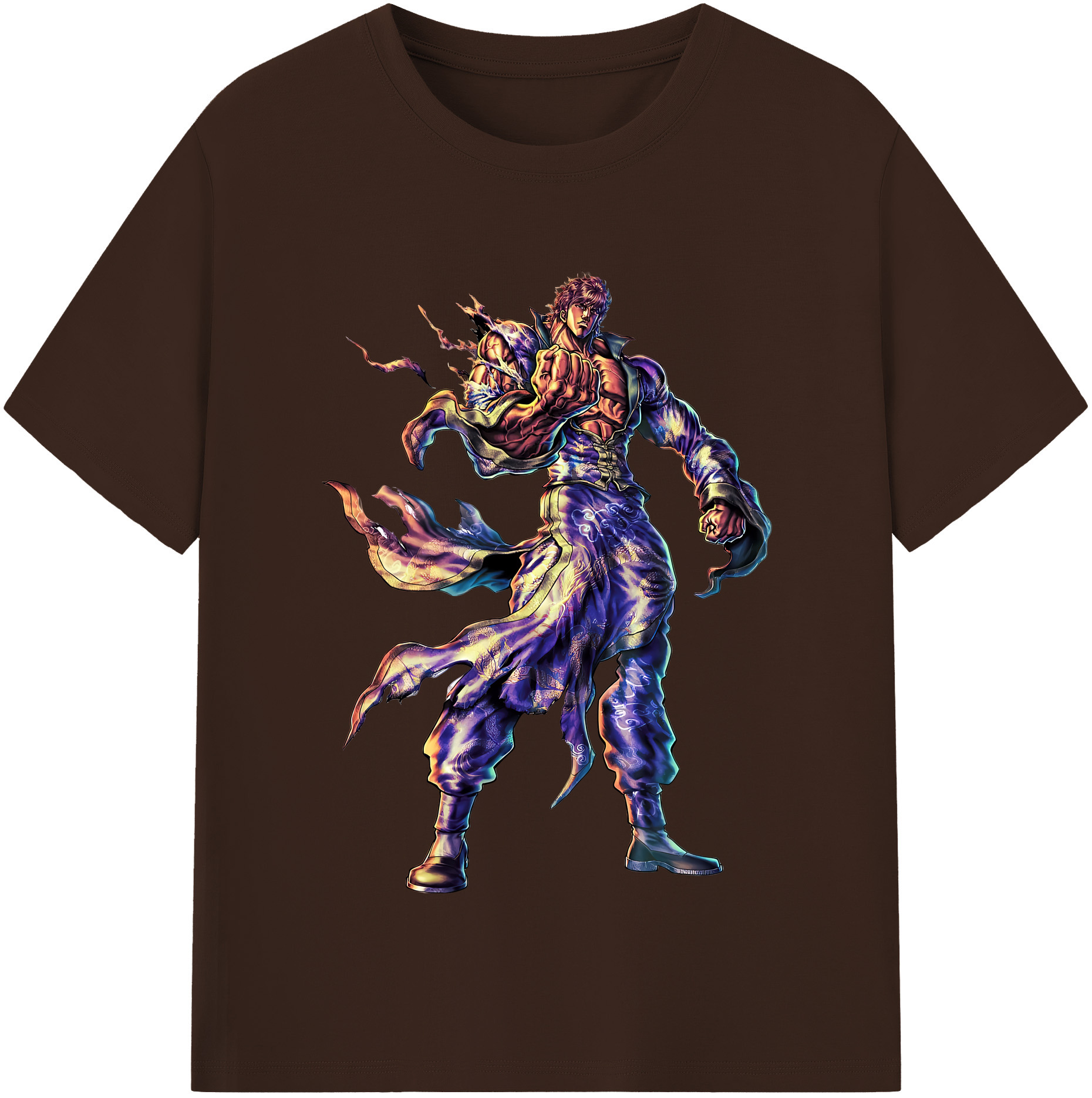 （画像用） 北斗の拳 Fist of the North Star 綿100％半袖Tシャツ（フロントプリント）