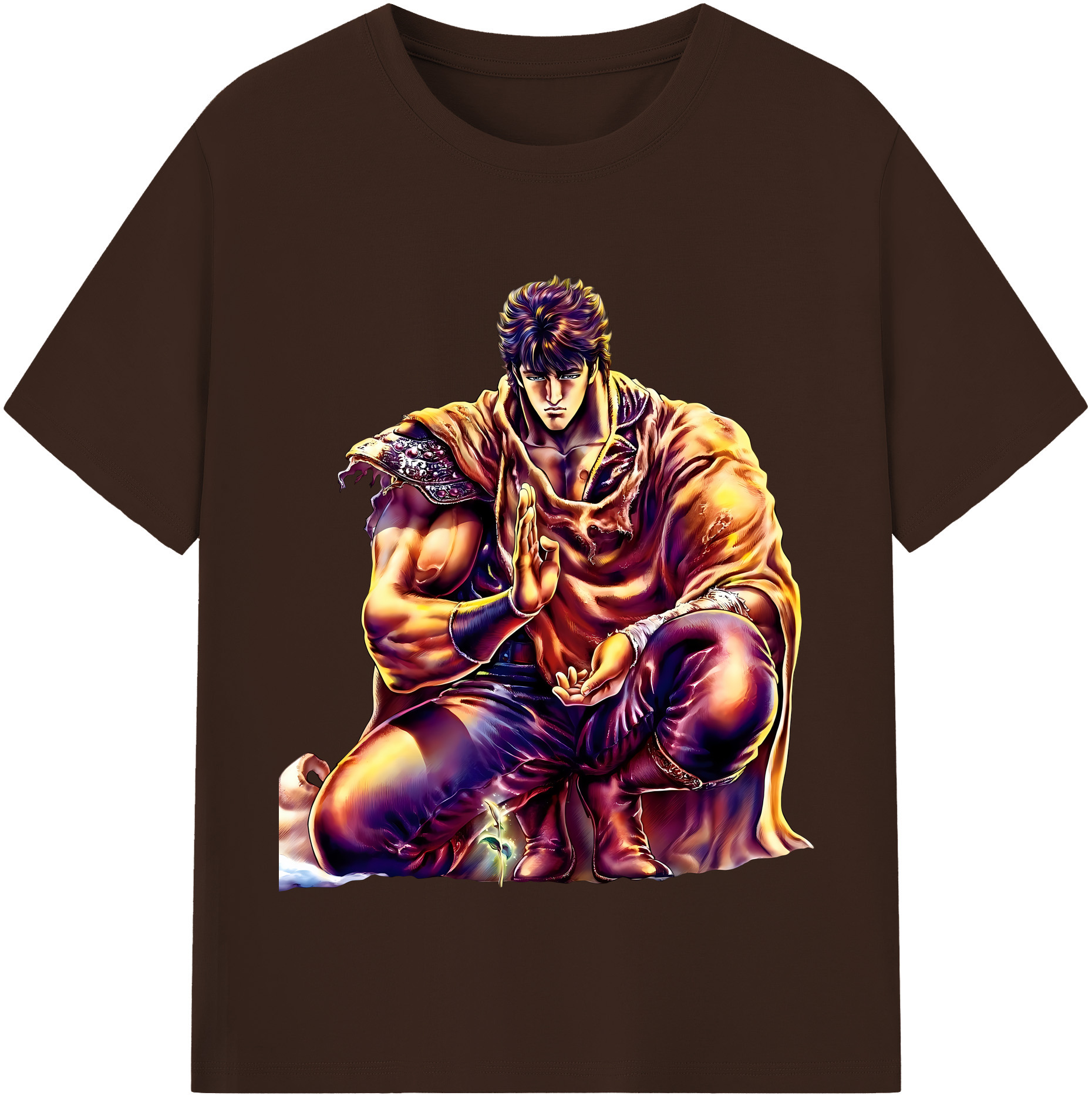 （画像用） 北斗の拳 Fist of the North Star 綿100％半袖Tシャツ（フロントプリント）