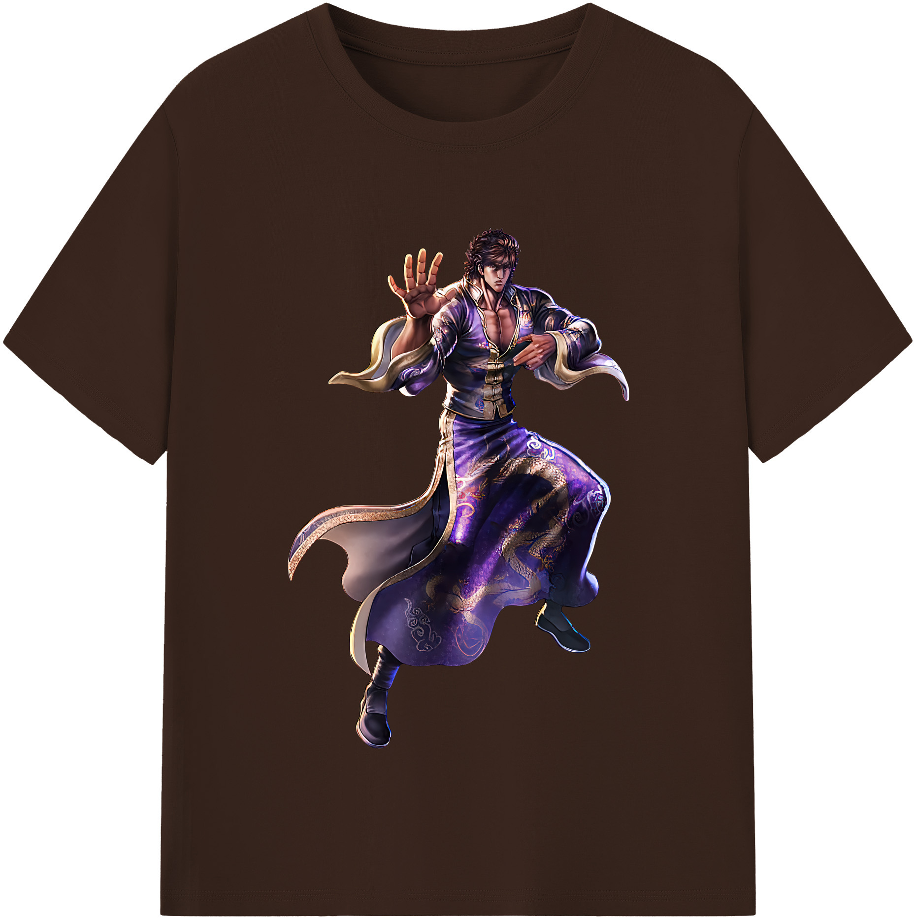 （画像用） 北斗の拳 Fist of the North Star 綿100％半袖Tシャツ（フロントプリント）