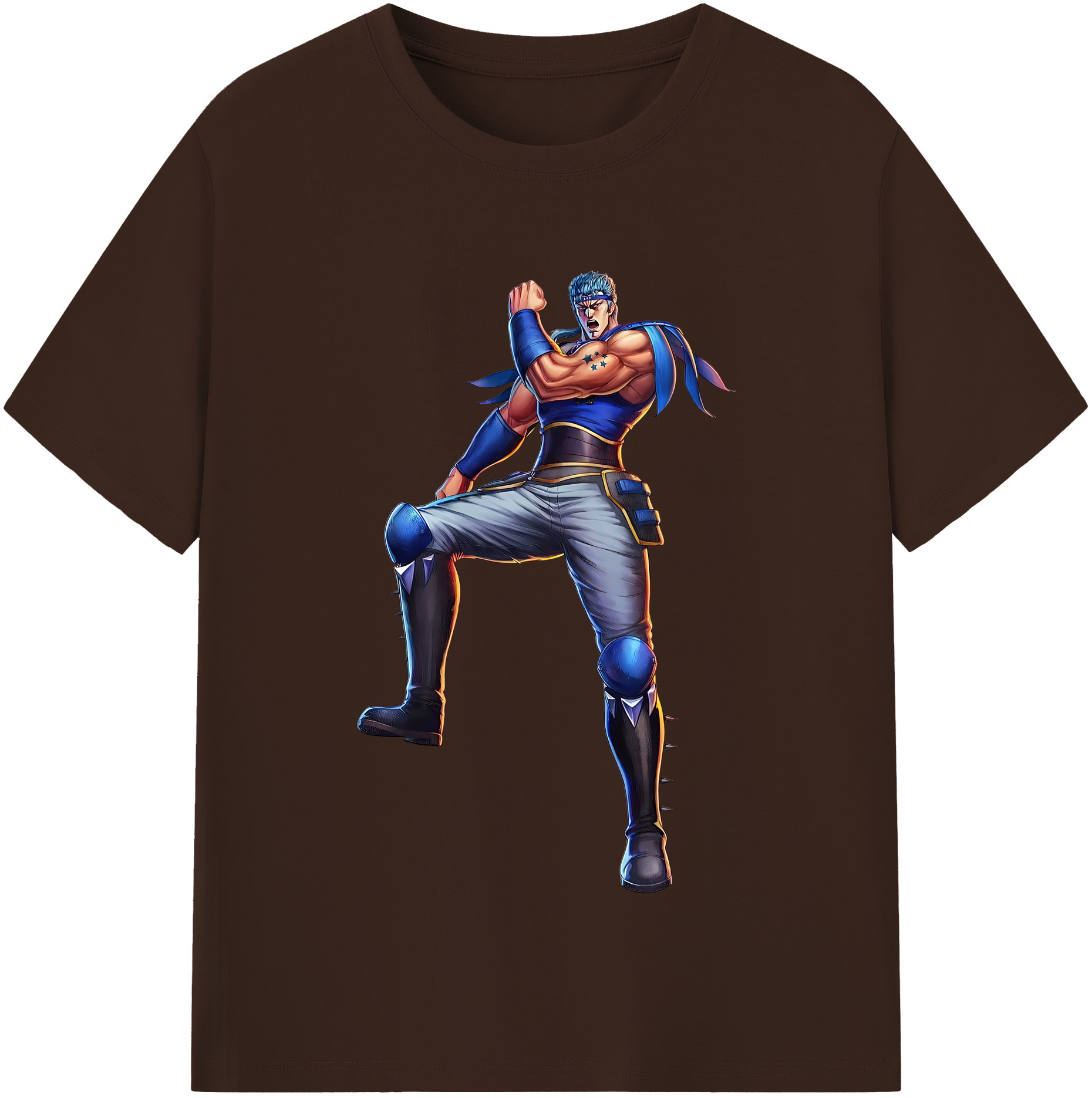 （画像用） 北斗の拳 Fist of the North Star 綿100％半袖Tシャツ（フロントプリント）
