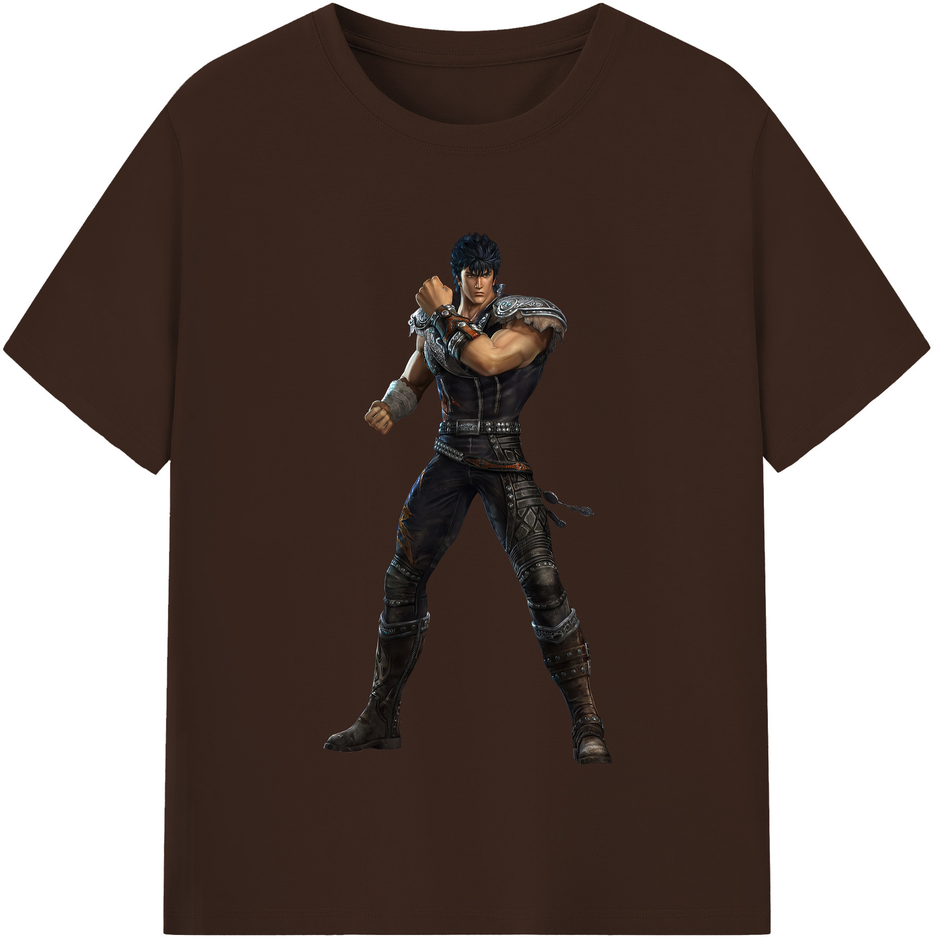 （画像用） 北斗の拳 Fist of the North Star 綿100％半袖Tシャツ（フロントプリント）