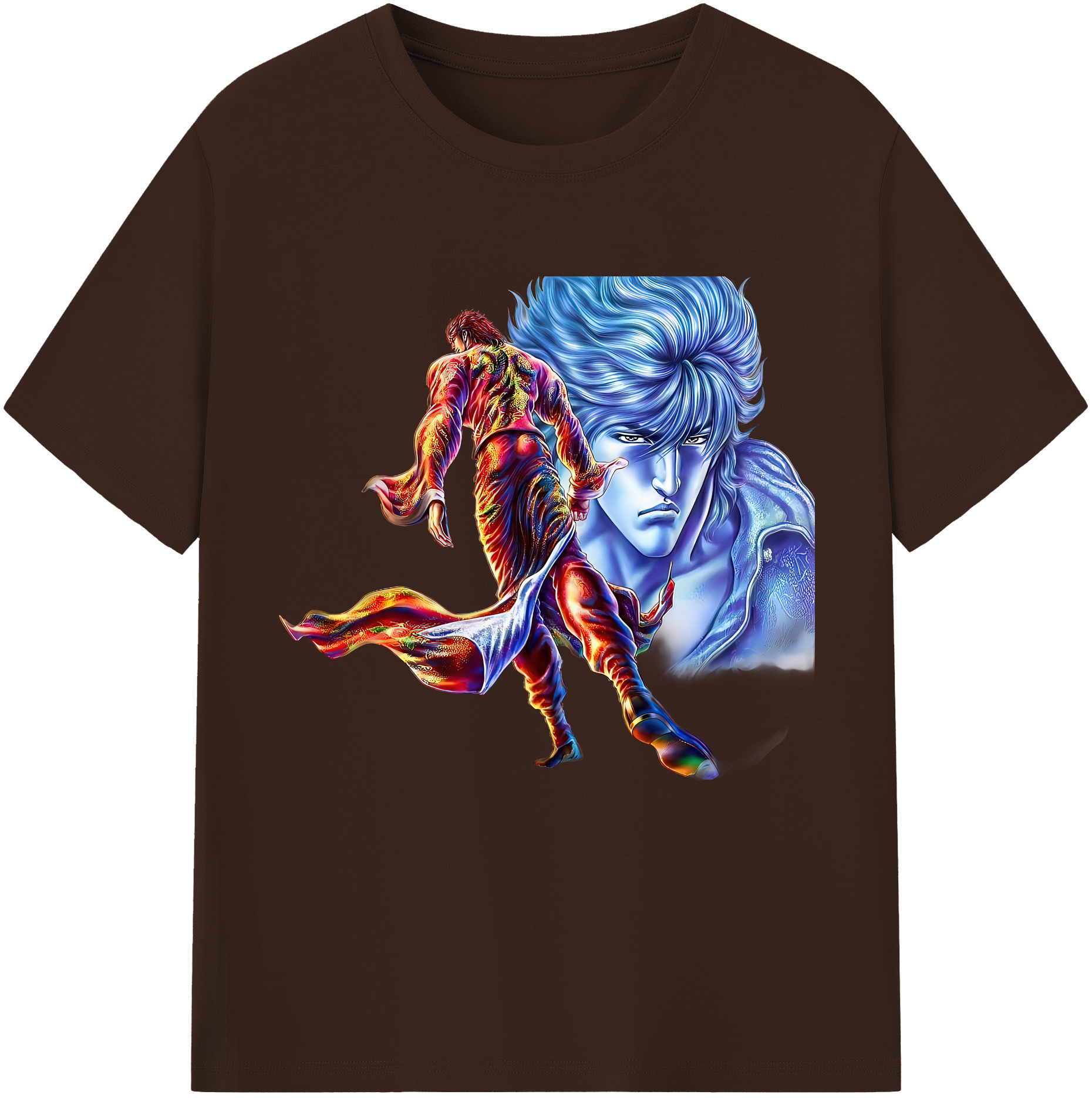 （画像用） 北斗の拳 Fist of the North Star 綿100％半袖Tシャツ（フロントプリント）