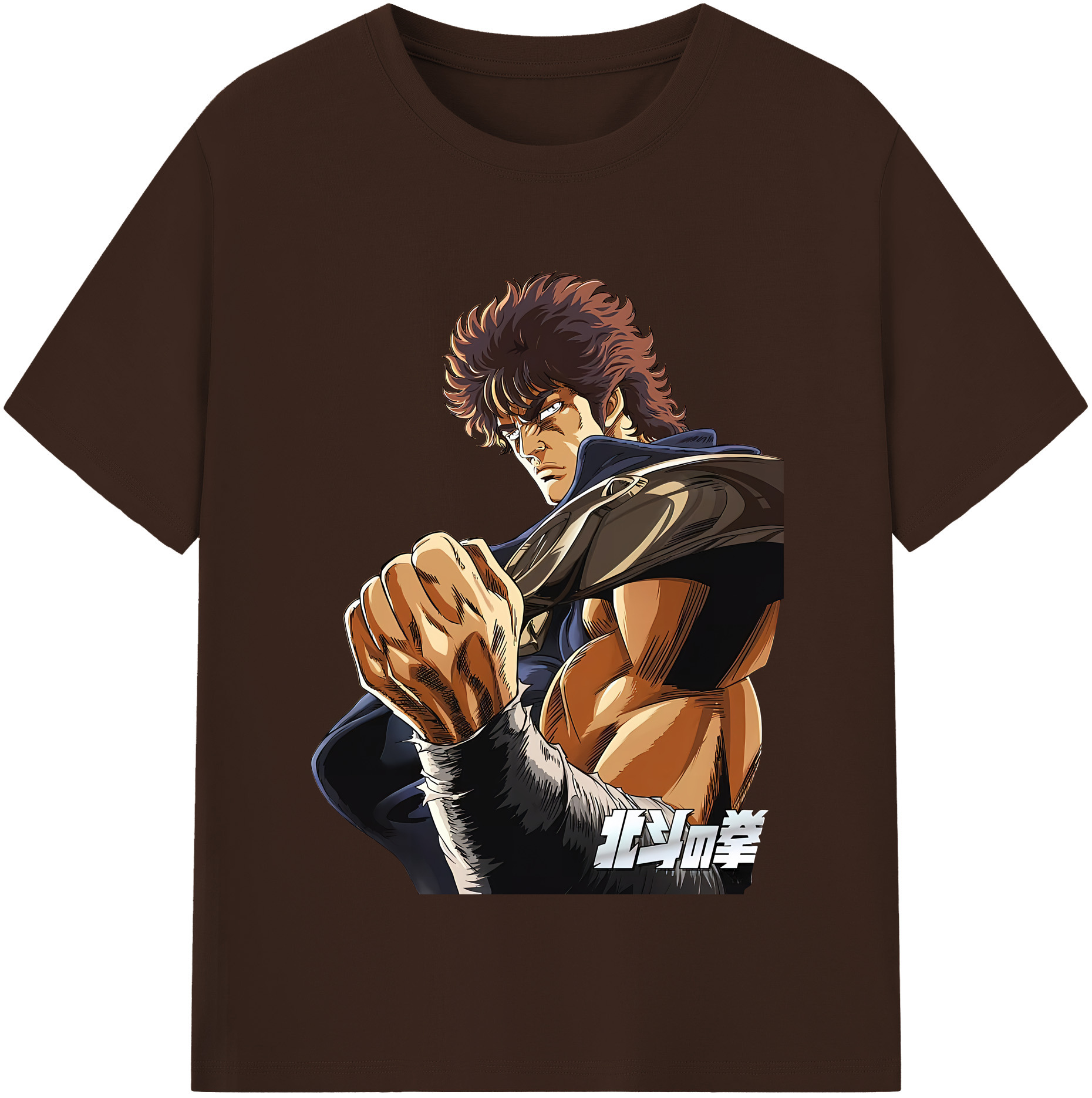（画像用） 北斗の拳 Fist of the North Star 綿100％半袖Tシャツ（フロントプリント）