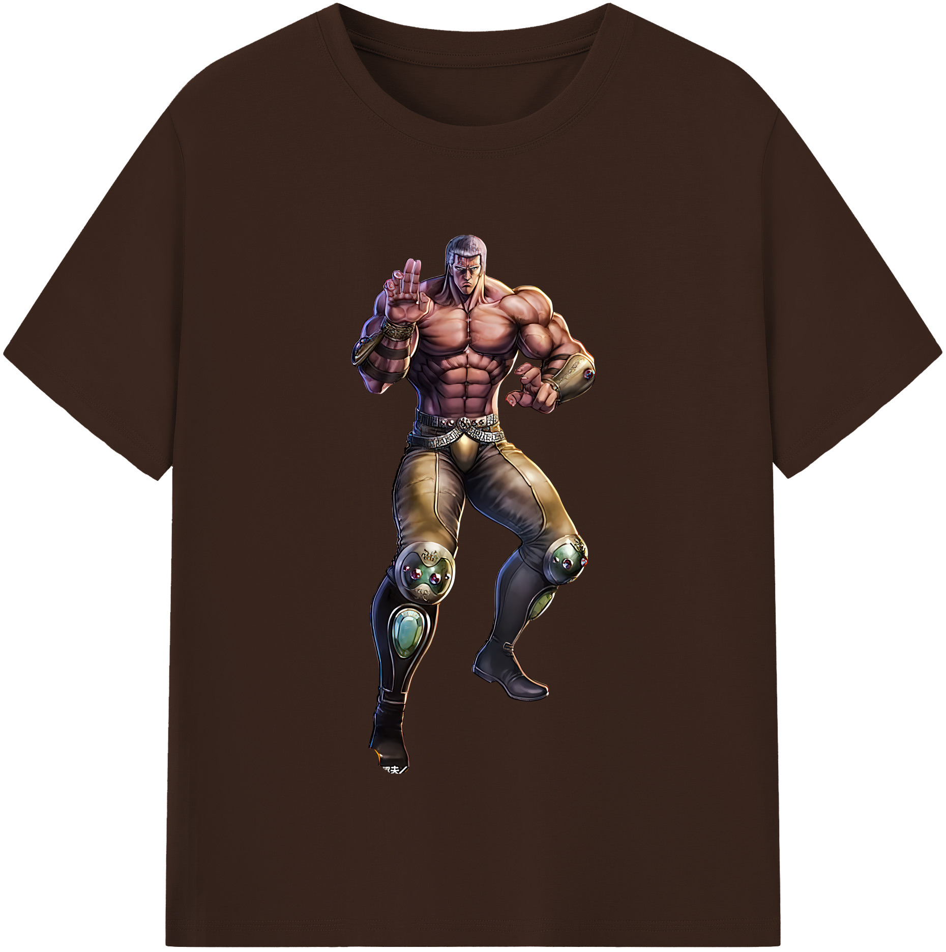 （画像用） 北斗の拳 Fist of the North Star 綿100％半袖Tシャツ（フロントプリント）