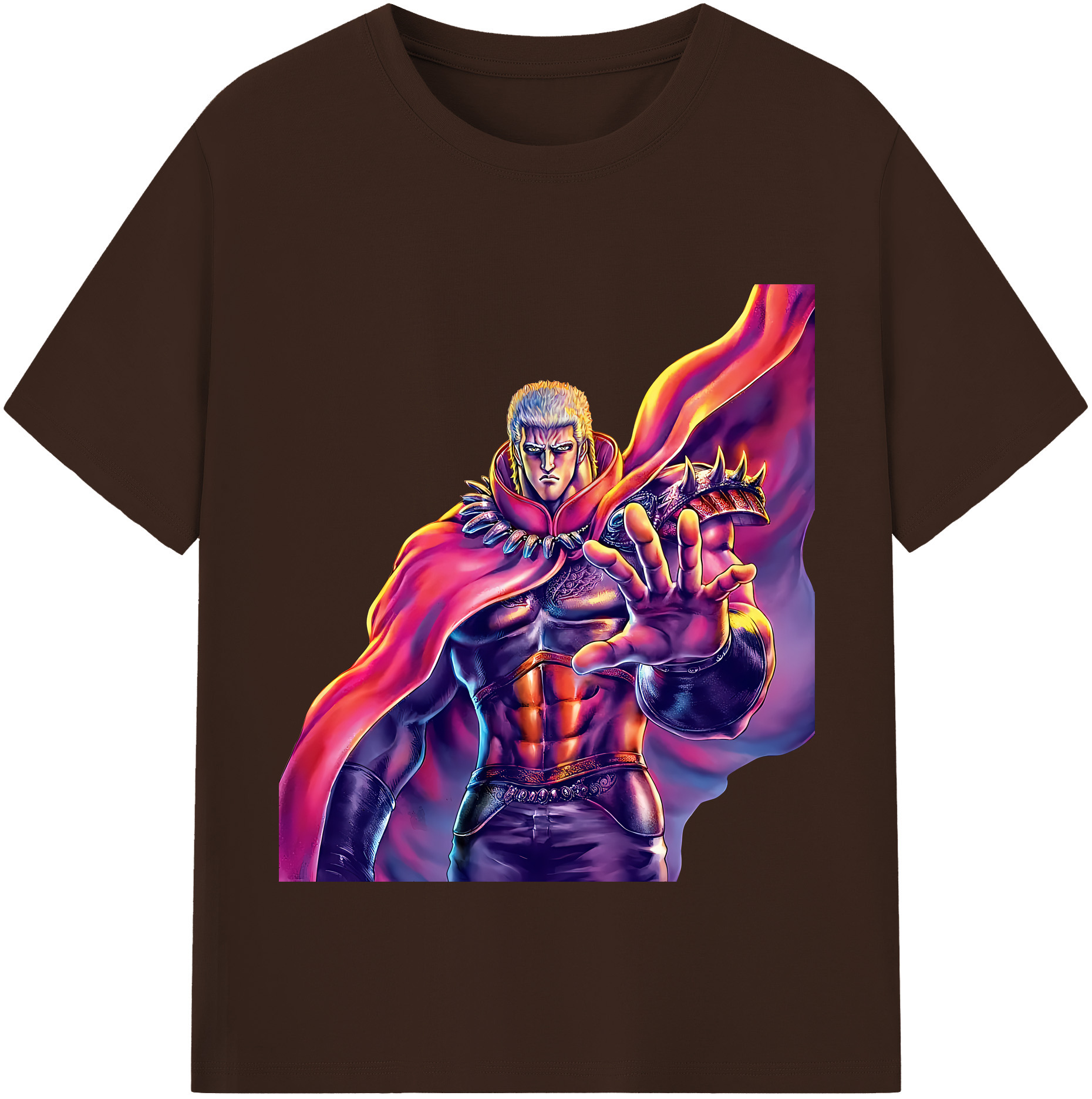 （画像用） 北斗の拳 Fist of the North Star 綿100％半袖Tシャツ（フロントプリント）