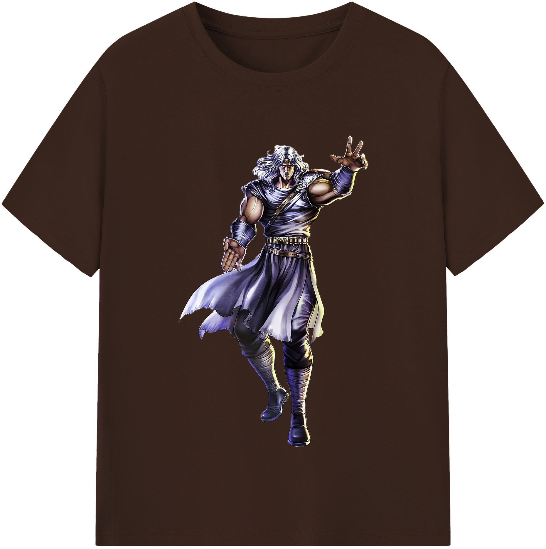 （画像用） 北斗の拳 Fist of the North Star 綿100％半袖Tシャツ（フロントプリント）