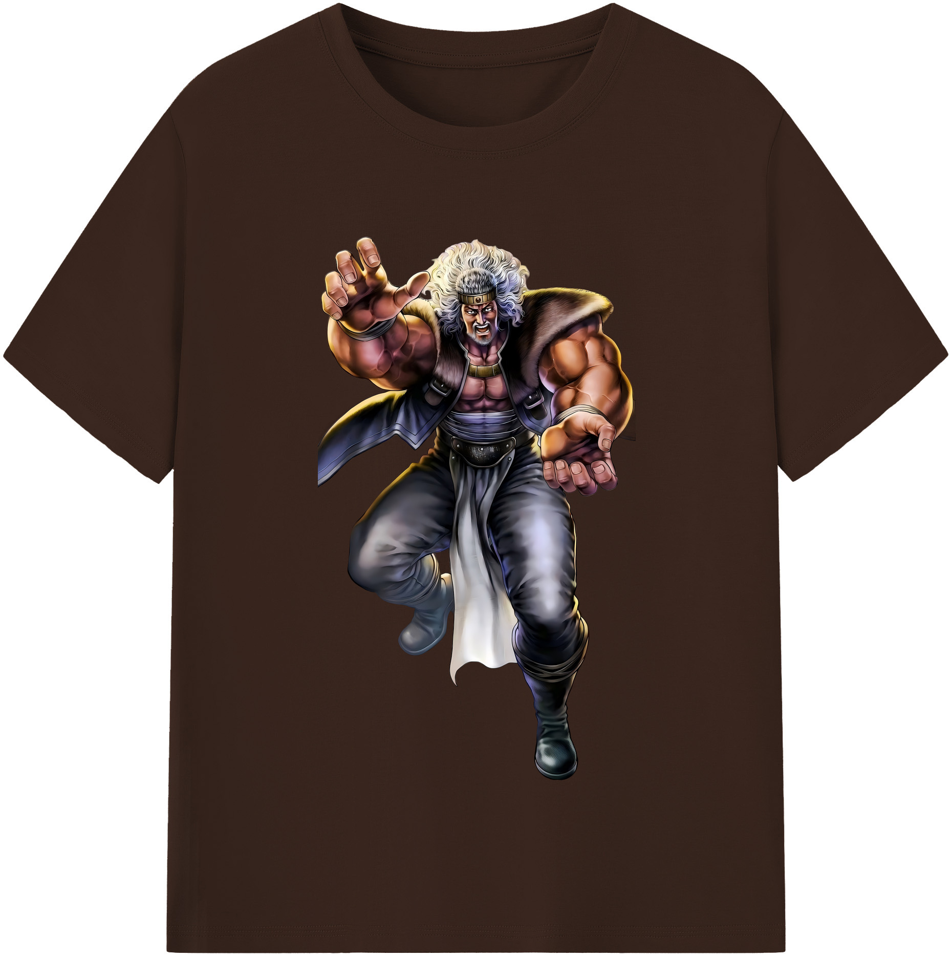 （画像用） 北斗の拳 Fist of the North Star 綿100％半袖Tシャツ（フロントプリント）