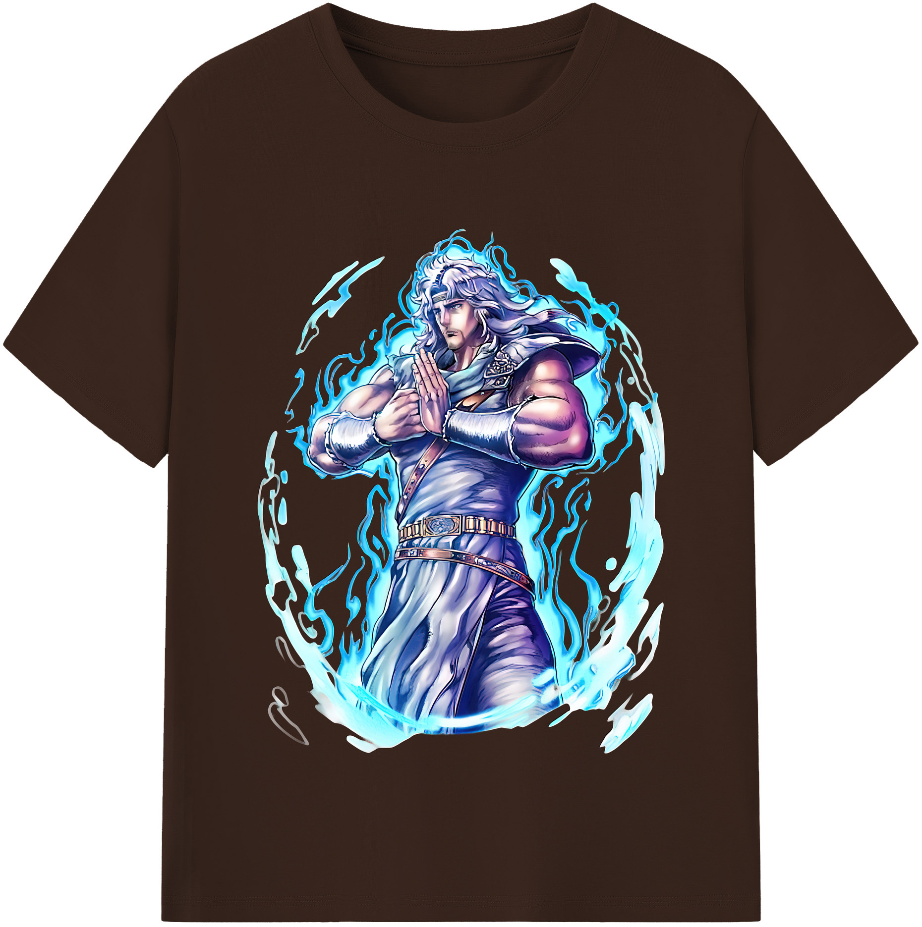 （画像用） 北斗の拳 Fist of the North Star 綿100％半袖Tシャツ（フロントプリント）