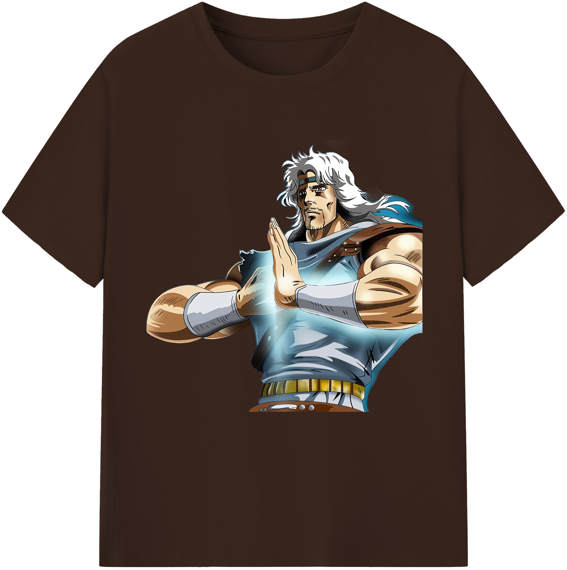 （画像用） 北斗の拳 Fist of the North Star 綿100％半袖Tシャツ（フロントプリント）