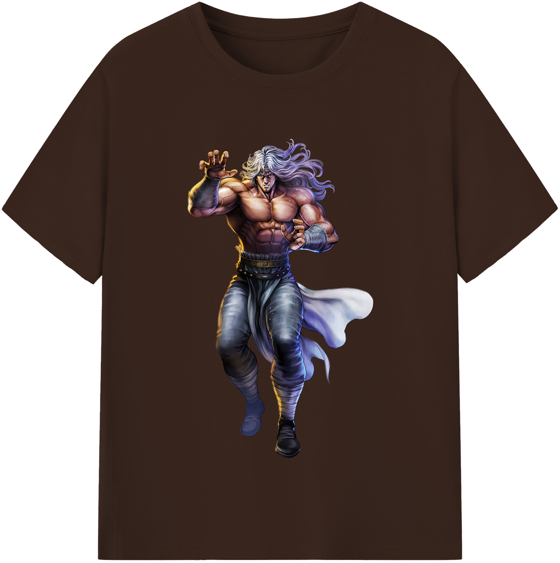 （画像用） 北斗の拳 Fist of the North Star 綿100％半袖Tシャツ（フロントプリント）