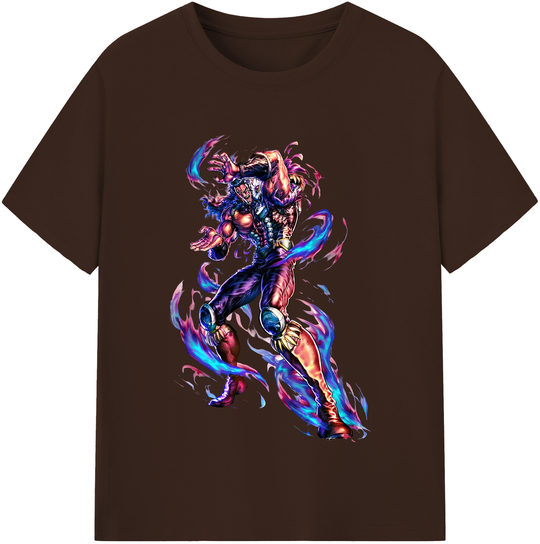 （画像用） 北斗の拳 Fist of the North Star 綿100％半袖Tシャツ（フロントプリント）