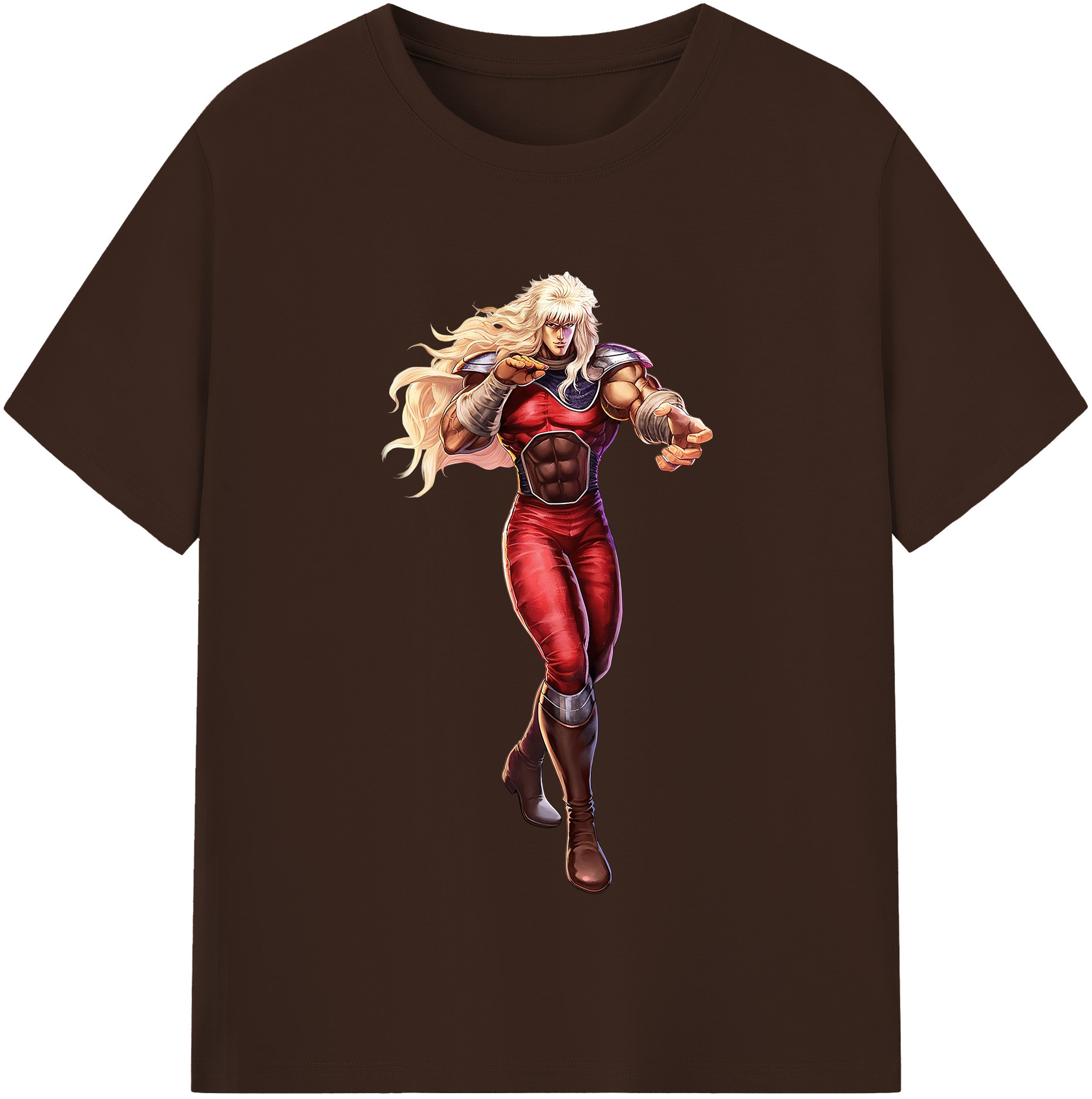 （画像用） 北斗の拳 Fist of the North Star 綿100％半袖Tシャツ（フロントプリント）