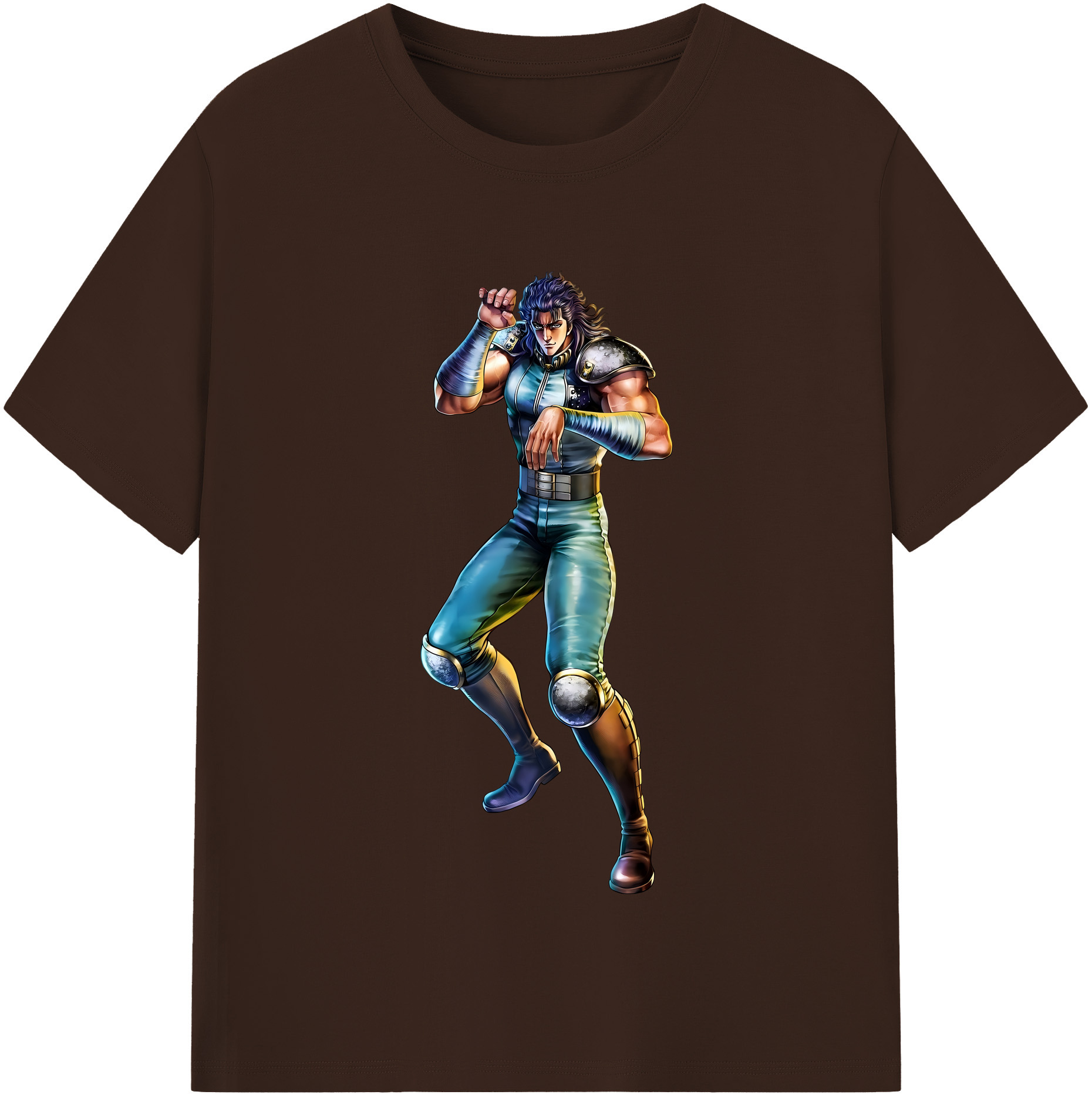 （画像用） 北斗の拳 Fist of the North Star 綿100％半袖Tシャツ（フロントプリント）