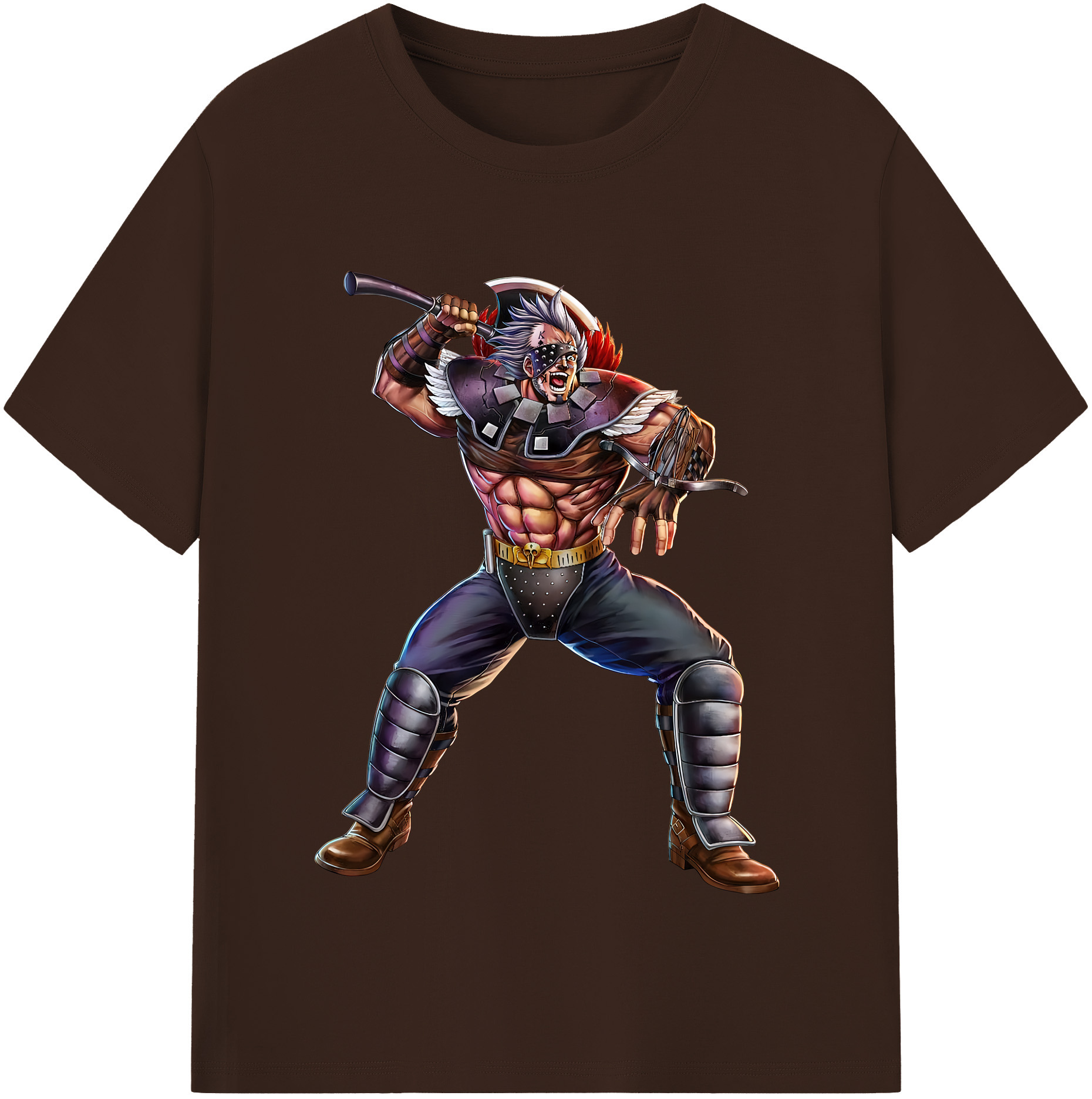 （画像用） 北斗の拳 Fist of the North Star 綿100％半袖Tシャツ（フロントプリント）
