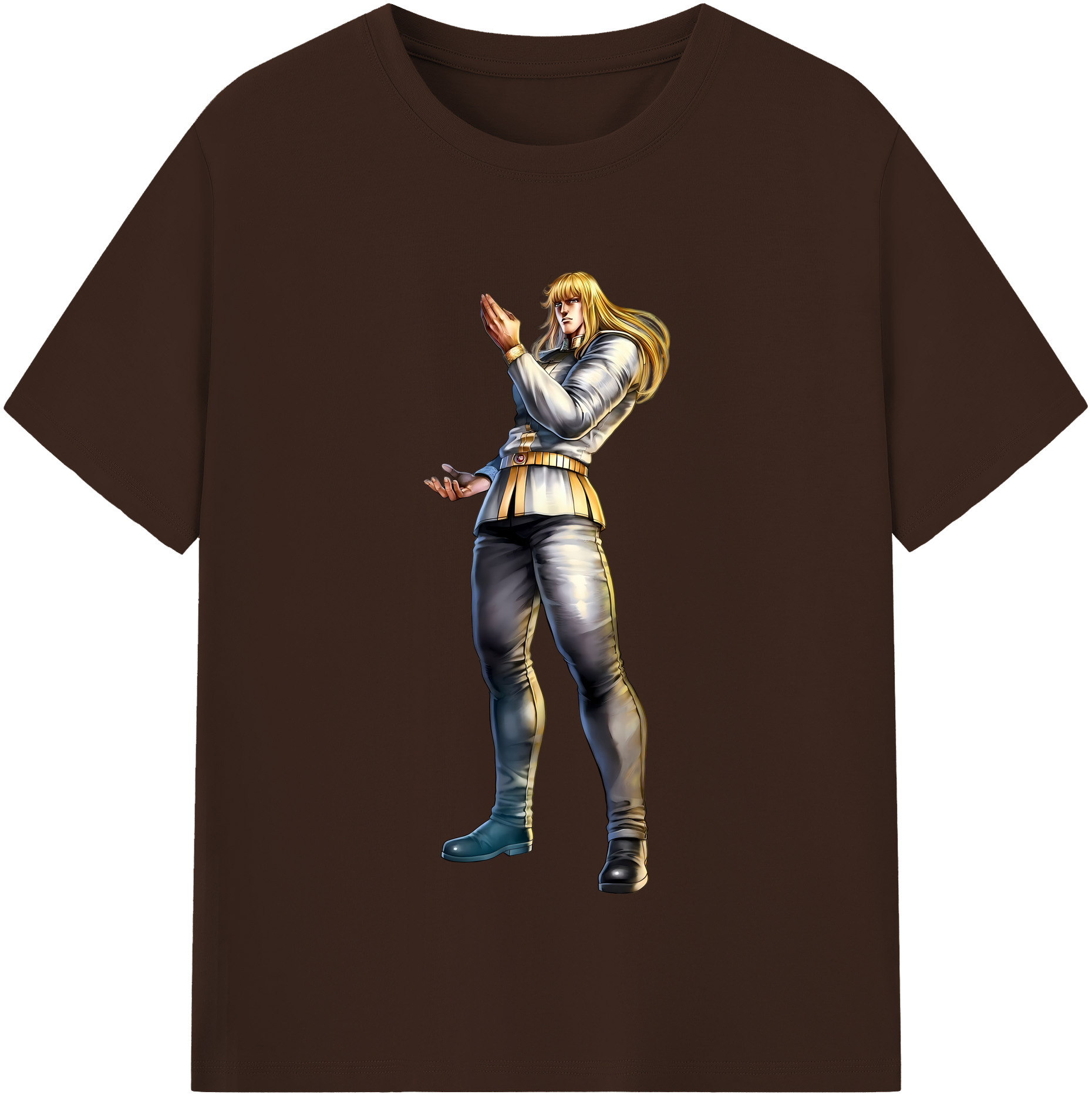 （画像用） 北斗の拳 Fist of the North Star 綿100％半袖Tシャツ（フロントプリント）