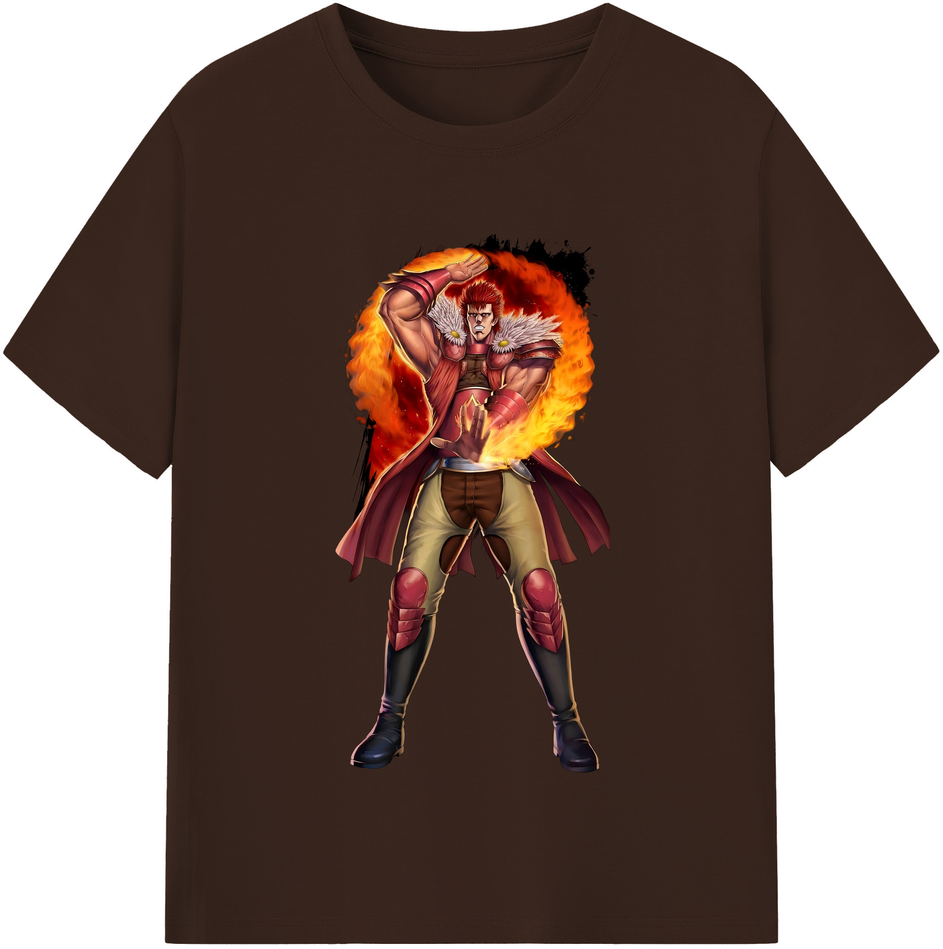 （画像用） 北斗の拳 Fist of the North Star 綿100％半袖Tシャツ（フロントプリント）