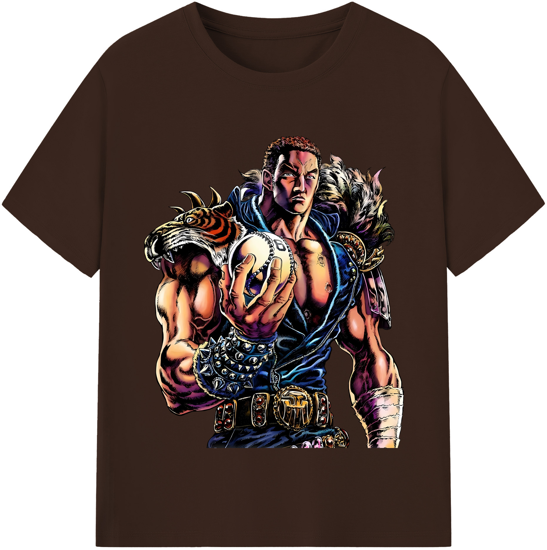 （画像用） 北斗の拳 Fist of the North Star 綿100％半袖Tシャツ（フロントプリント）