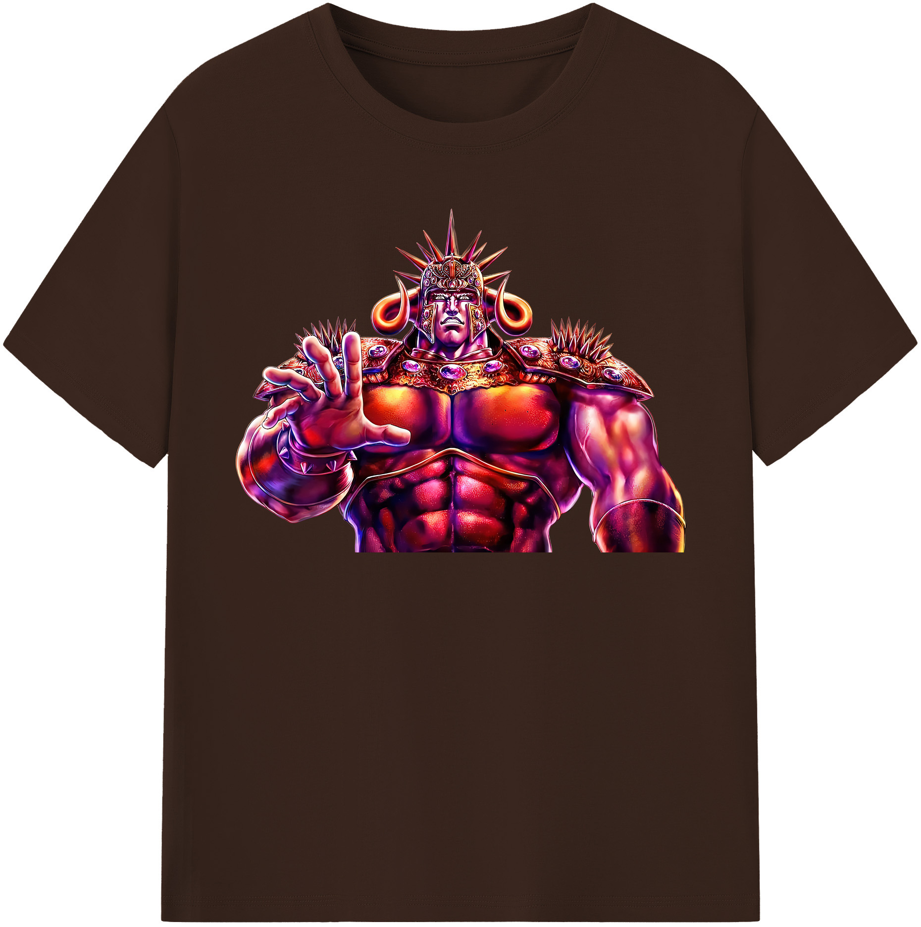 （画像用） 北斗の拳 Fist of the North Star 綿100％半袖Tシャツ（フロントプリント）