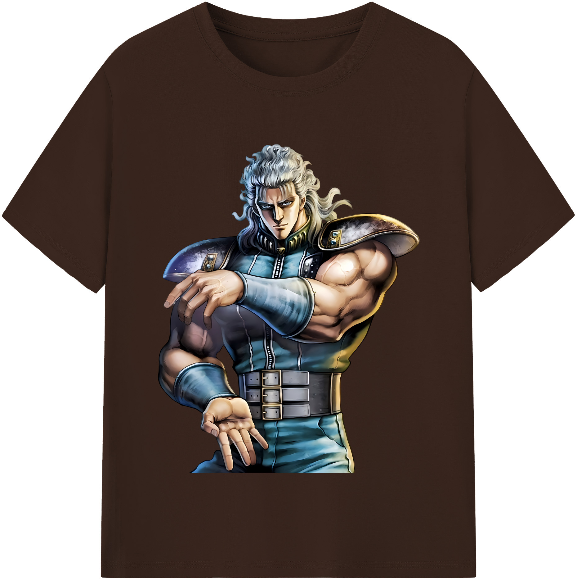 （画像用） 北斗の拳 Fist of the North Star 綿100％半袖Tシャツ（フロントプリント）