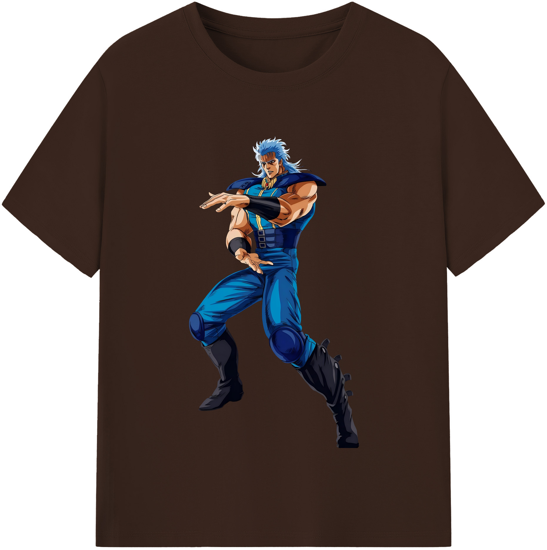 （画像用） 北斗の拳 Fist of the North Star 綿100％半袖Tシャツ（フロントプリント）