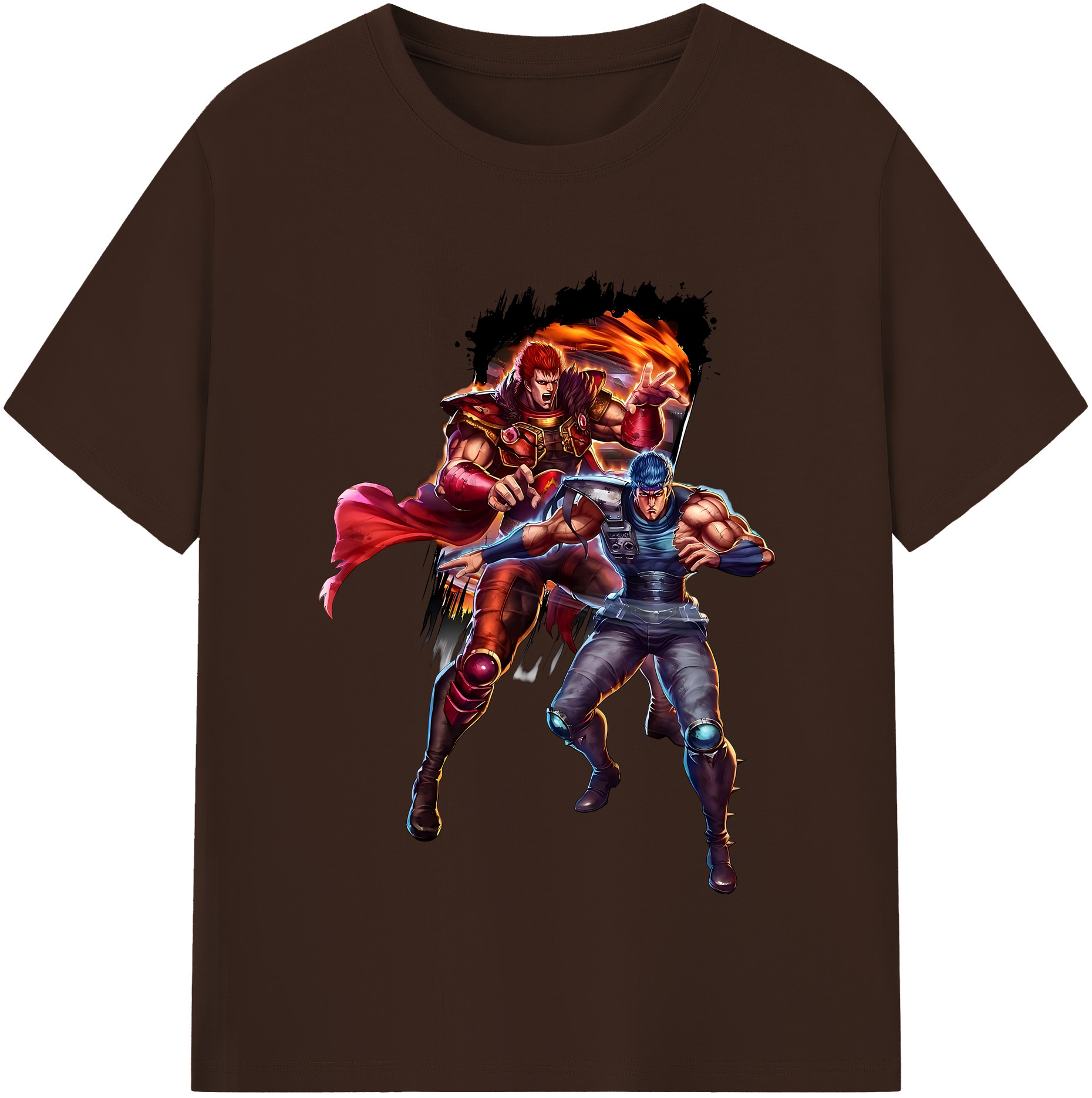 （画像用） 北斗の拳 Fist of the North Star 綿100％半袖Tシャツ（フロントプリント）