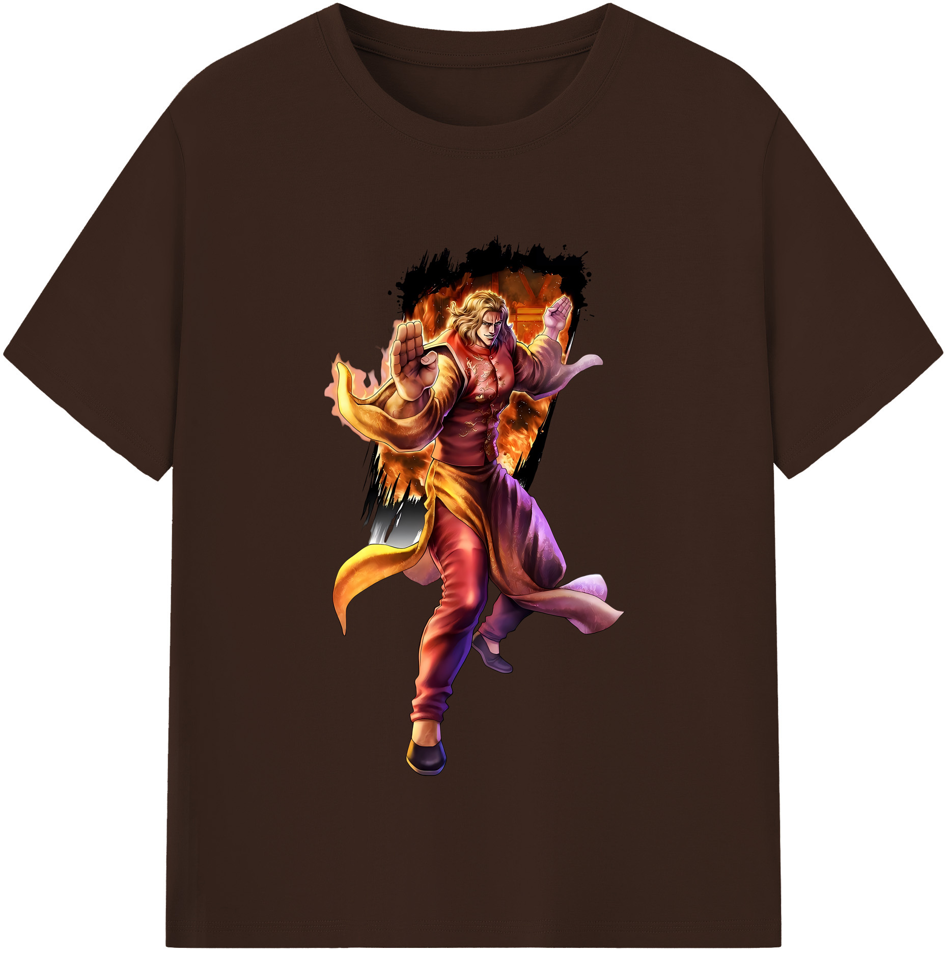 （画像用） 北斗の拳 Fist of the North Star 綿100％半袖Tシャツ（フロントプリント）