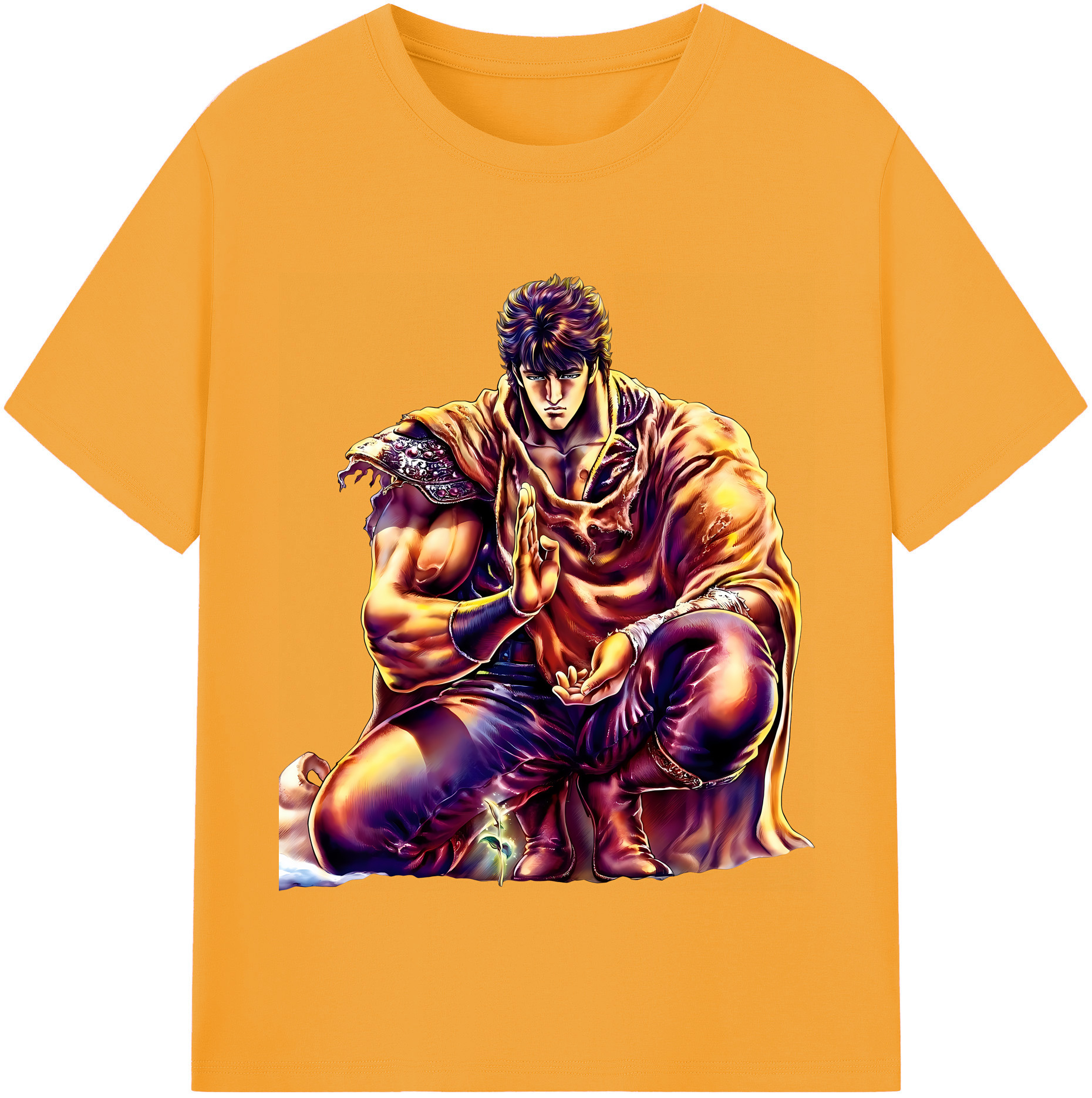 （画像用） 北斗の拳 Fist of the North Star 綿100％半袖Tシャツ（フロントプリント）