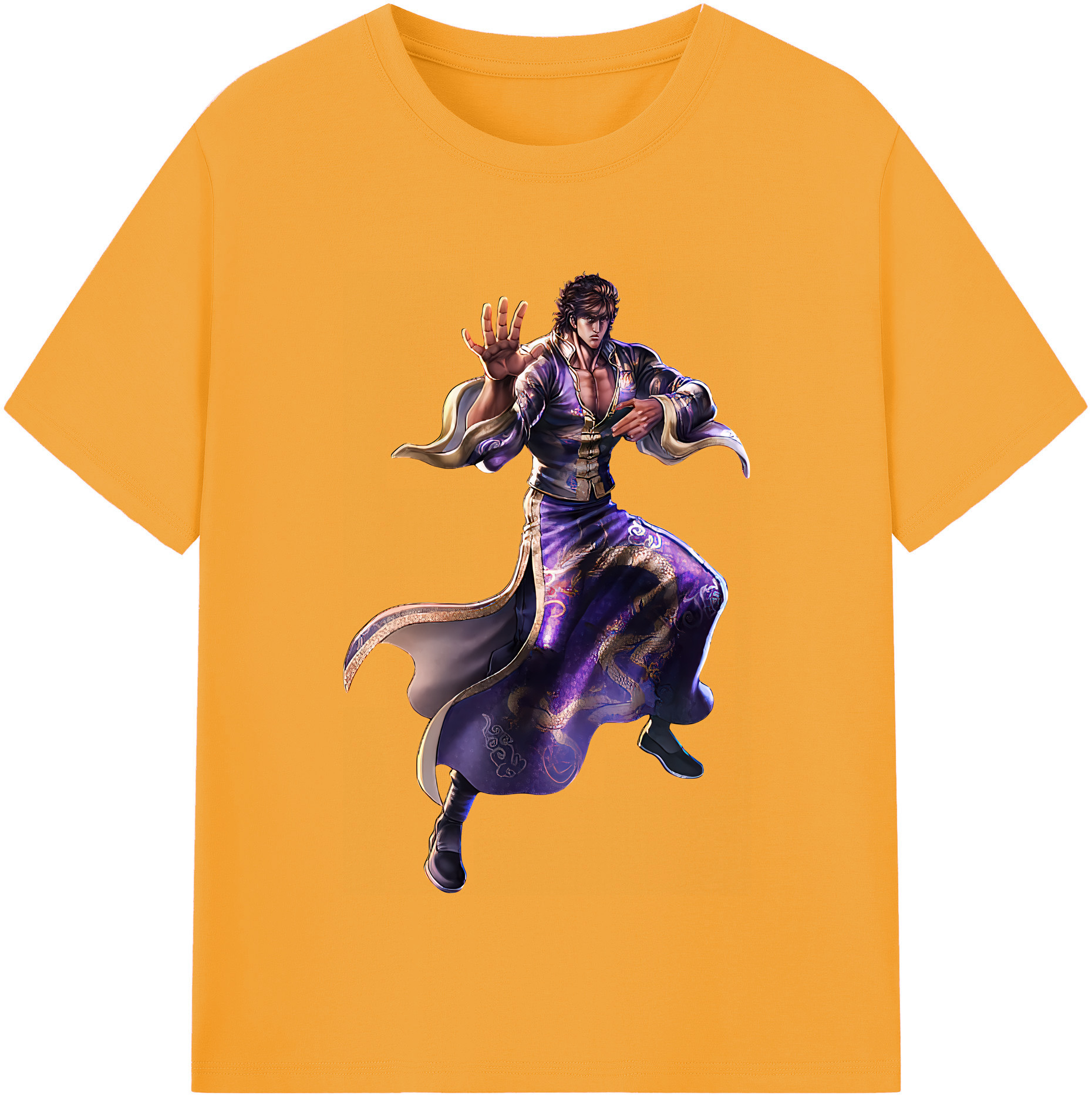 （画像用） 北斗の拳 Fist of the North Star 綿100％半袖Tシャツ（フロントプリント）