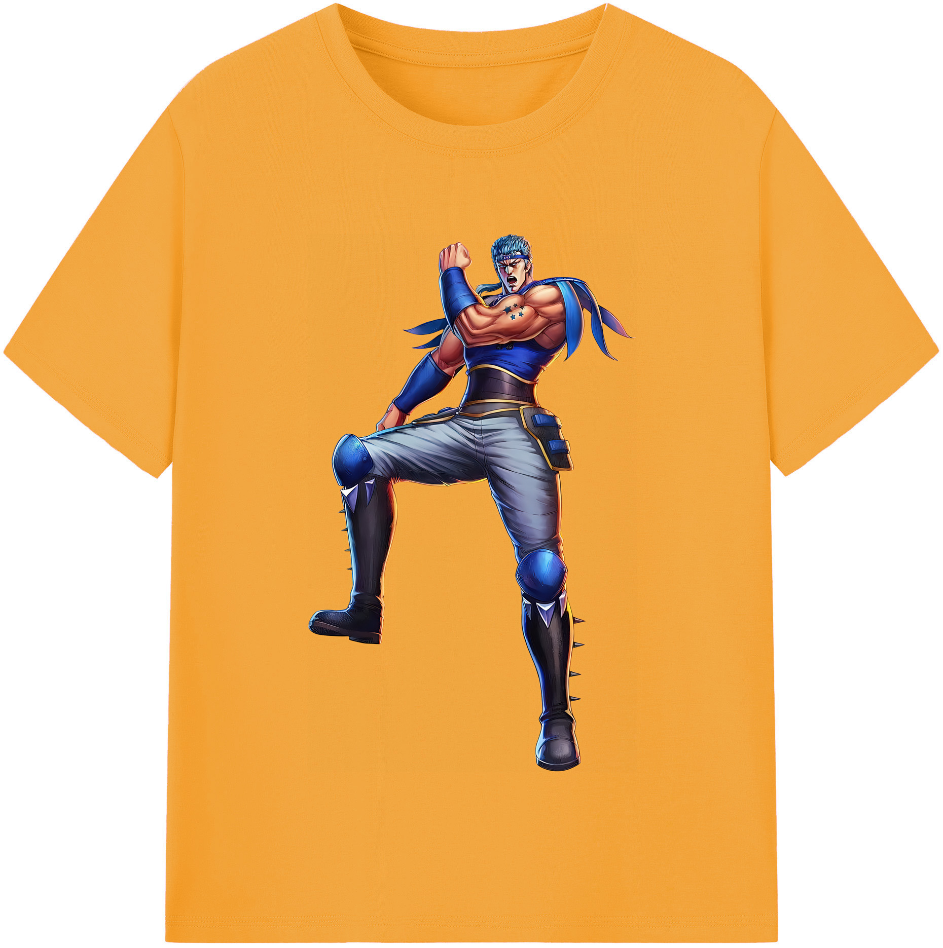 （画像用） 北斗の拳 Fist of the North Star 綿100％半袖Tシャツ（フロントプリント）