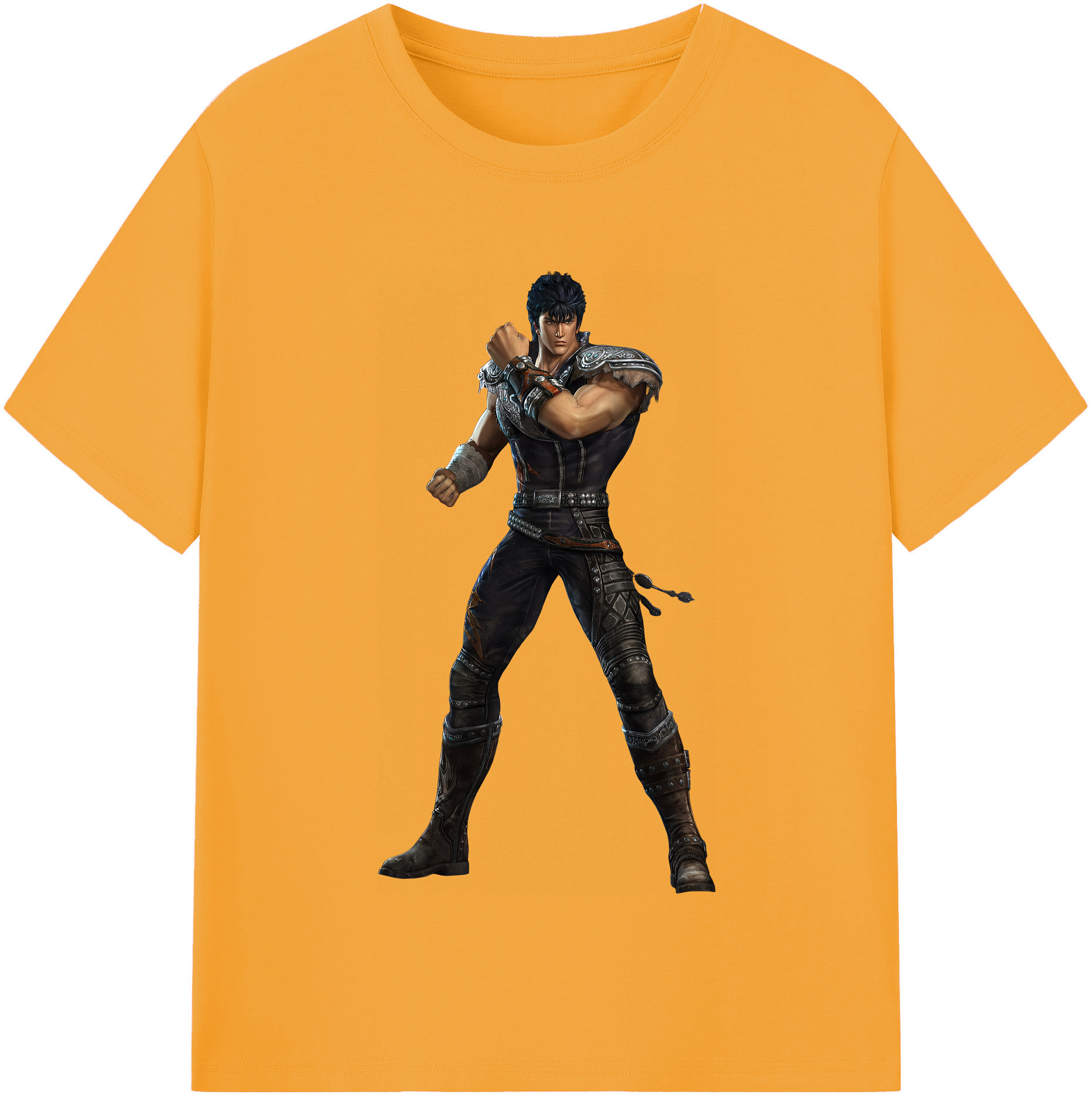 （画像用） 北斗の拳 Fist of the North Star 綿100％半袖Tシャツ（フロントプリント）