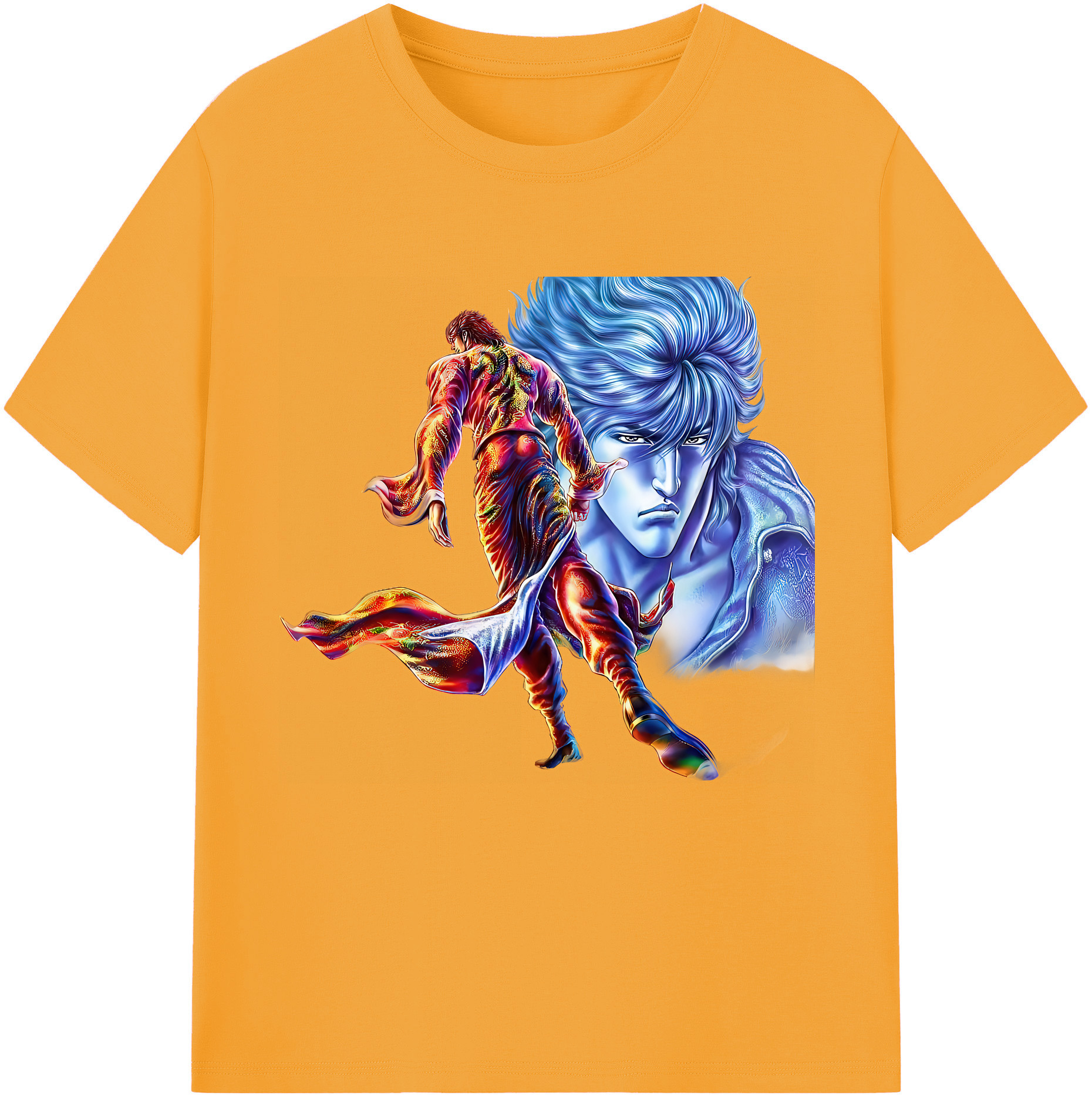 （画像用） 北斗の拳 Fist of the North Star 綿100％半袖Tシャツ（フロントプリント）