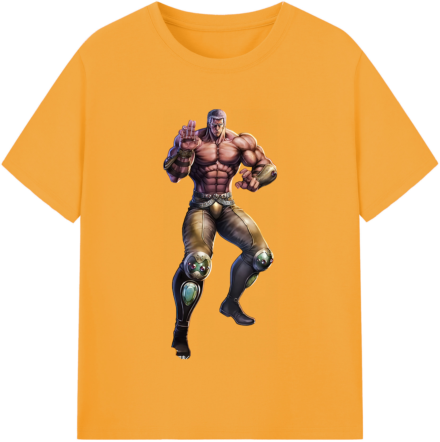 （画像用） 北斗の拳 Fist of the North Star 綿100％半袖Tシャツ（フロントプリント）