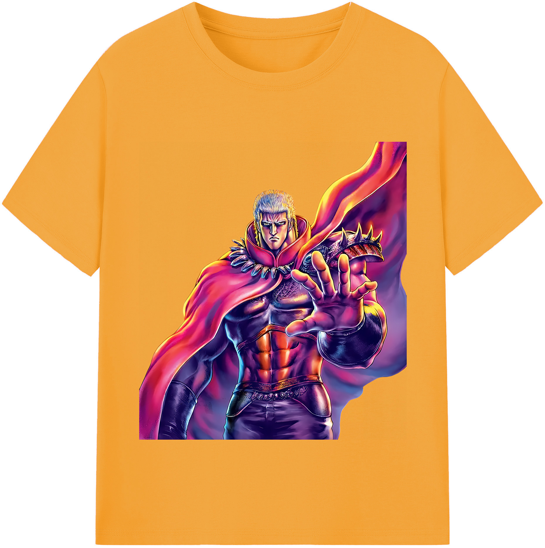 （画像用） 北斗の拳 Fist of the North Star 綿100％半袖Tシャツ（フロントプリント）