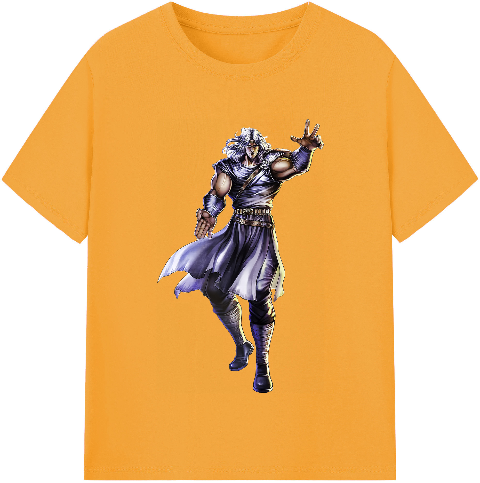 （画像用） 北斗の拳 Fist of the North Star 綿100％半袖Tシャツ（フロントプリント）