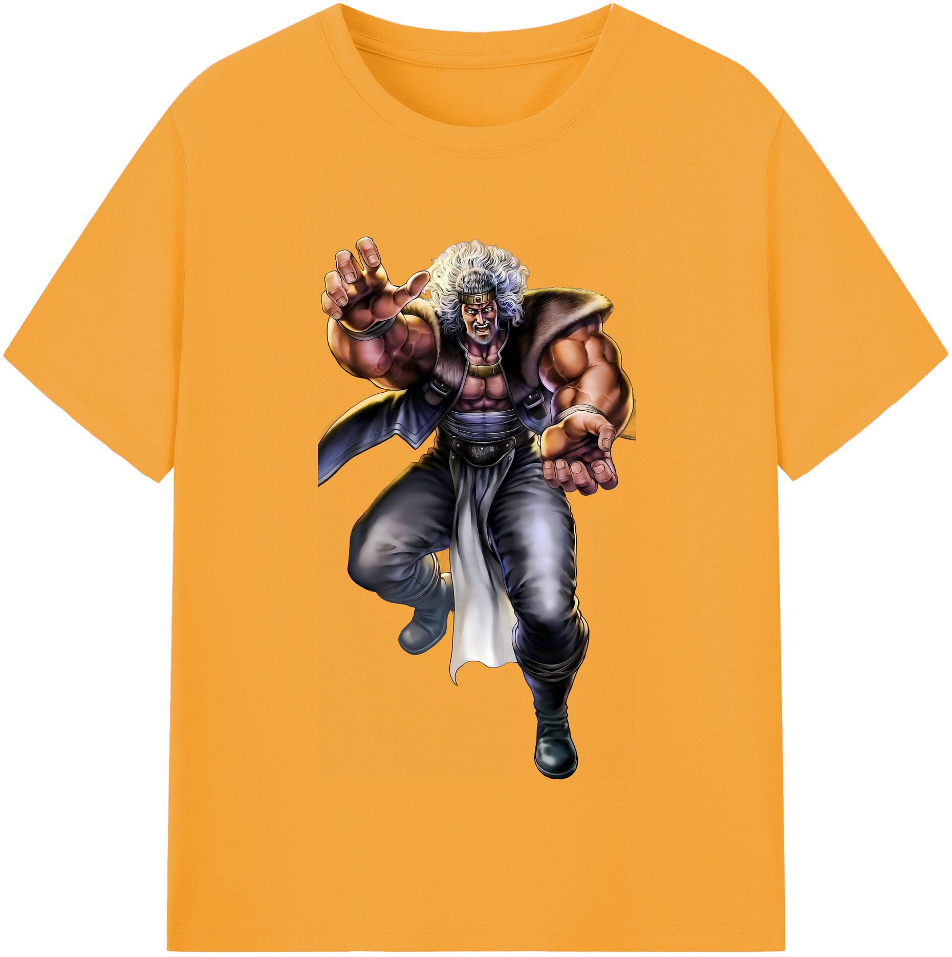 （画像用） 北斗の拳 Fist of the North Star 綿100％半袖Tシャツ（フロントプリント）