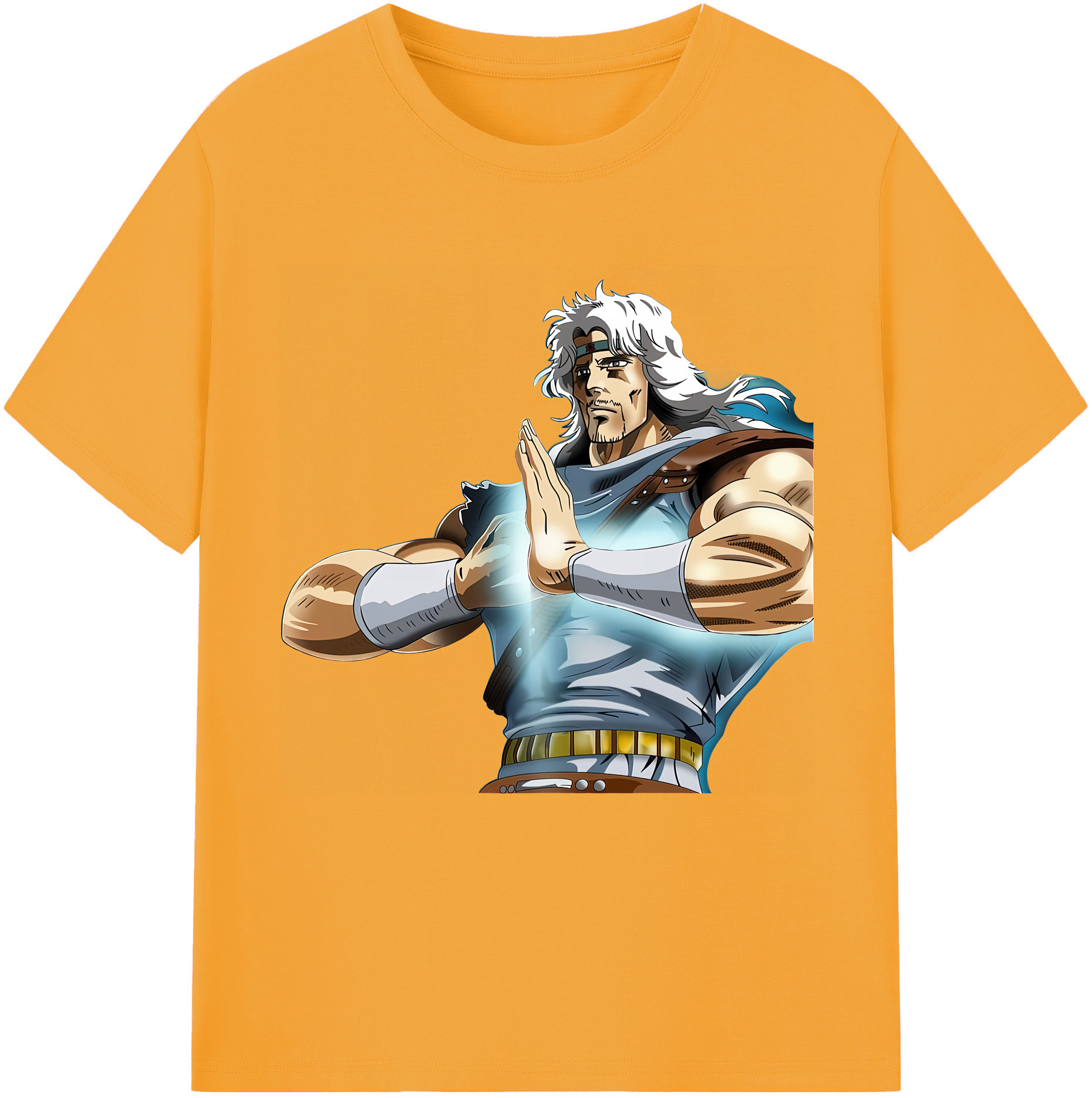 （画像用） 北斗の拳 Fist of the North Star 綿100％半袖Tシャツ（フロントプリント）