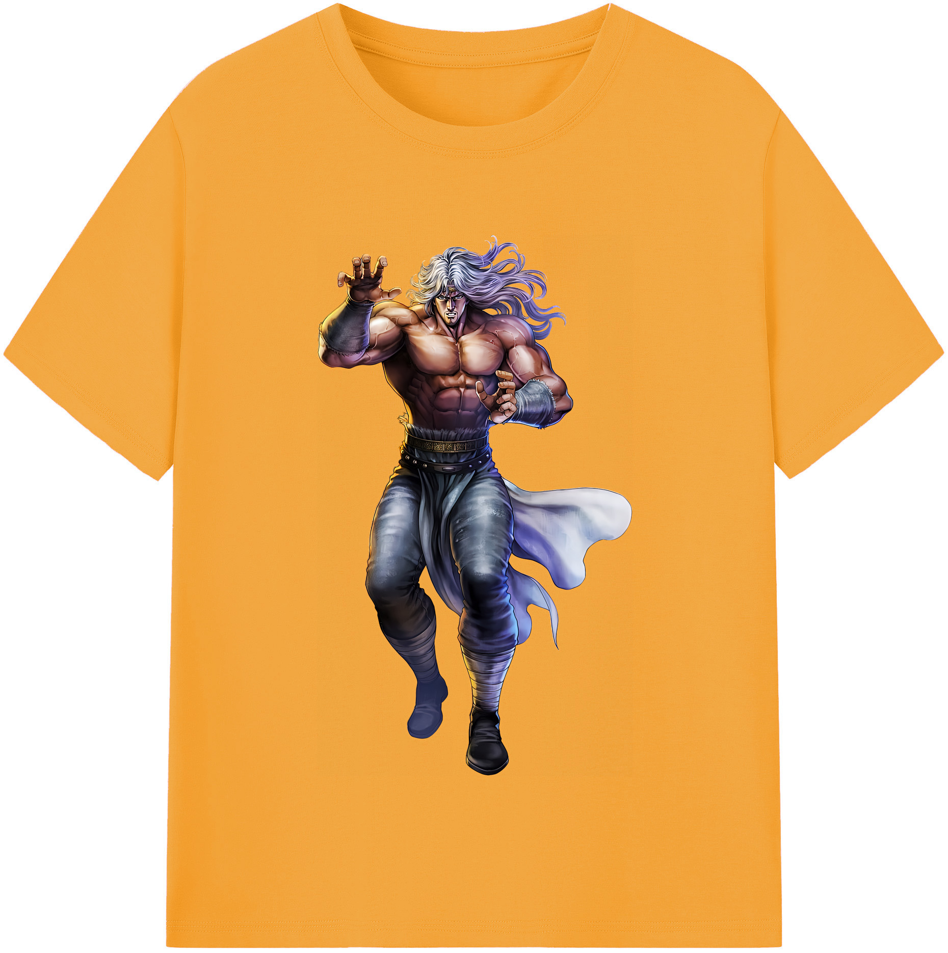 （画像用） 北斗の拳 Fist of the North Star 綿100％半袖Tシャツ（フロントプリント）