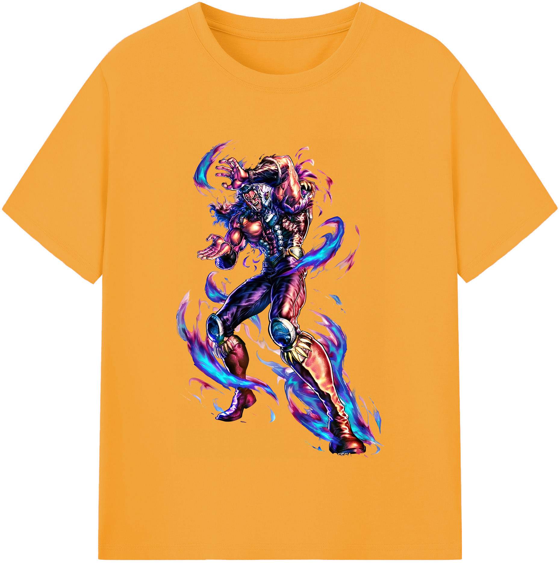 （画像用） 北斗の拳 Fist of the North Star 綿100％半袖Tシャツ（フロントプリント）