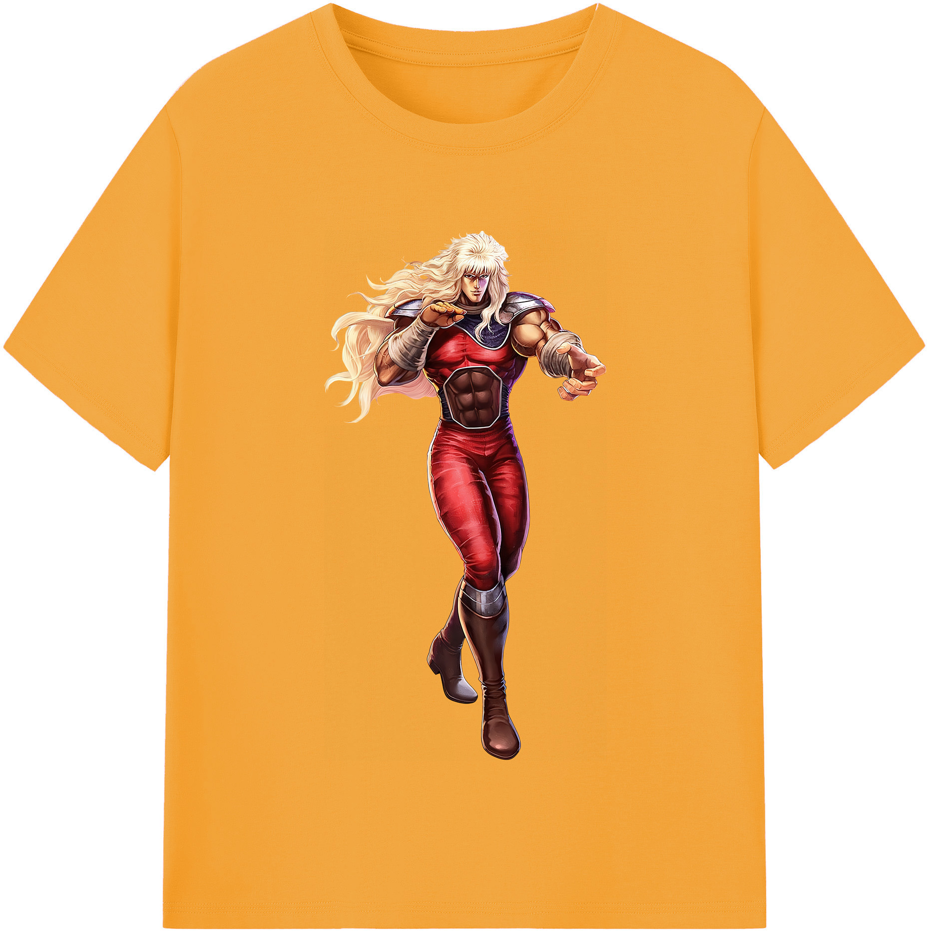 （画像用） 北斗の拳 Fist of the North Star 綿100％半袖Tシャツ（フロントプリント）