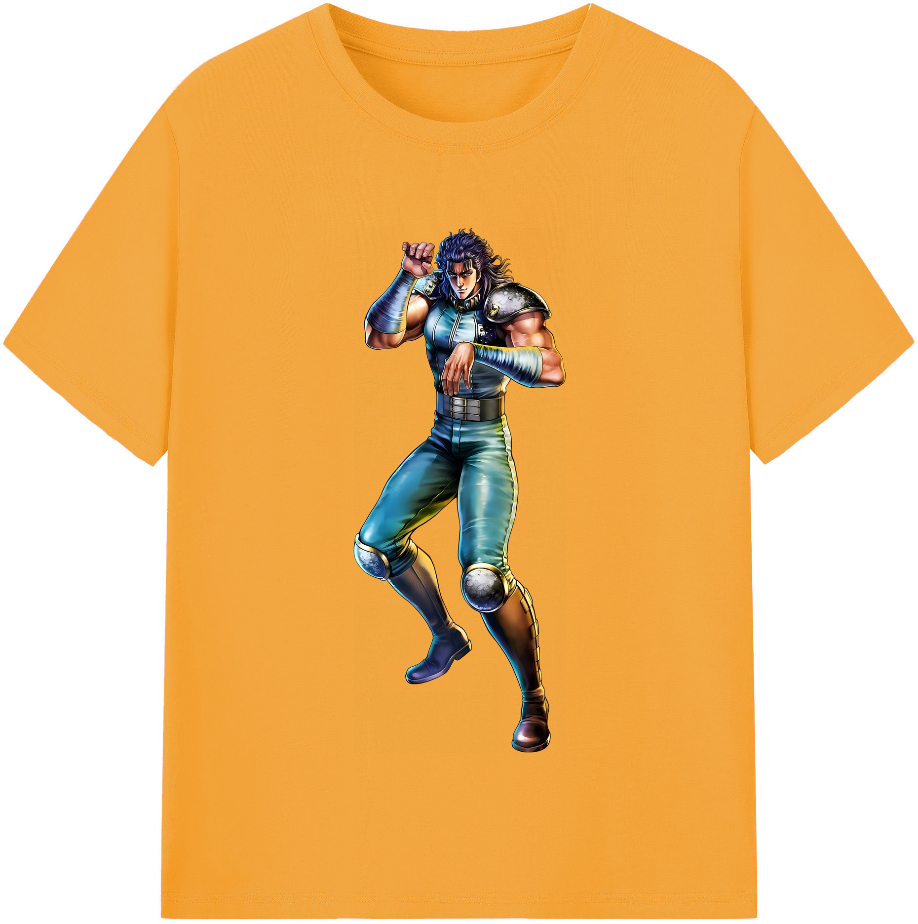 （画像用） 北斗の拳 Fist of the North Star 綿100％半袖Tシャツ（フロントプリント）