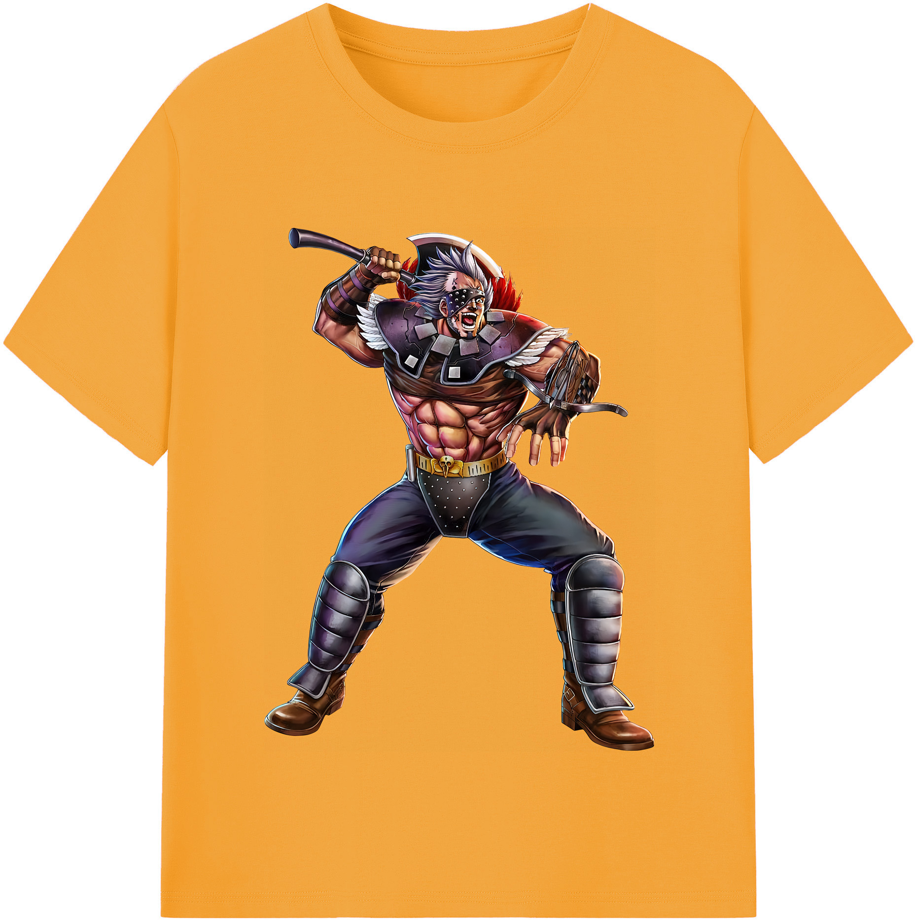 （画像用） 北斗の拳 Fist of the North Star 綿100％半袖Tシャツ（フロントプリント）
