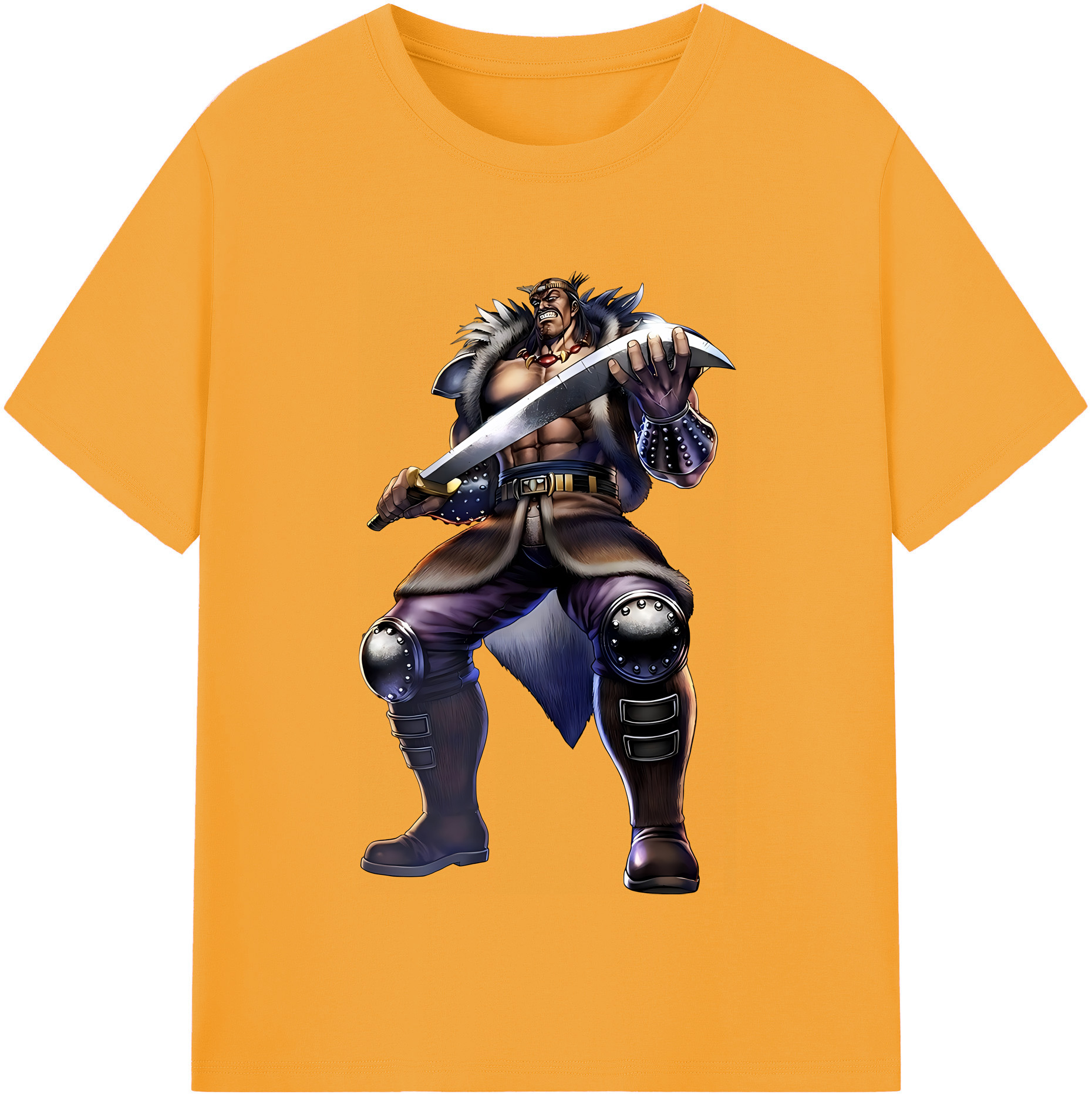 （画像用） 北斗の拳 Fist of the North Star 綿100％半袖Tシャツ（フロントプリント）