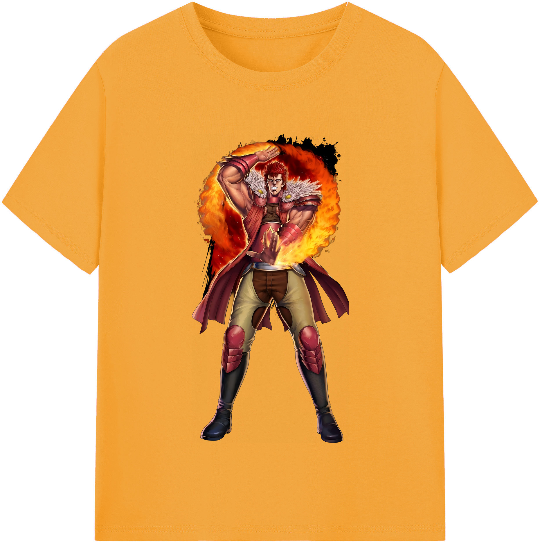 （画像用） 北斗の拳 Fist of the North Star 綿100％半袖Tシャツ（フロントプリント）